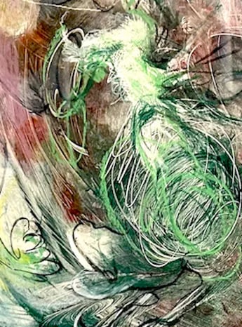 Contemporary Monoprint: Allegro - 2