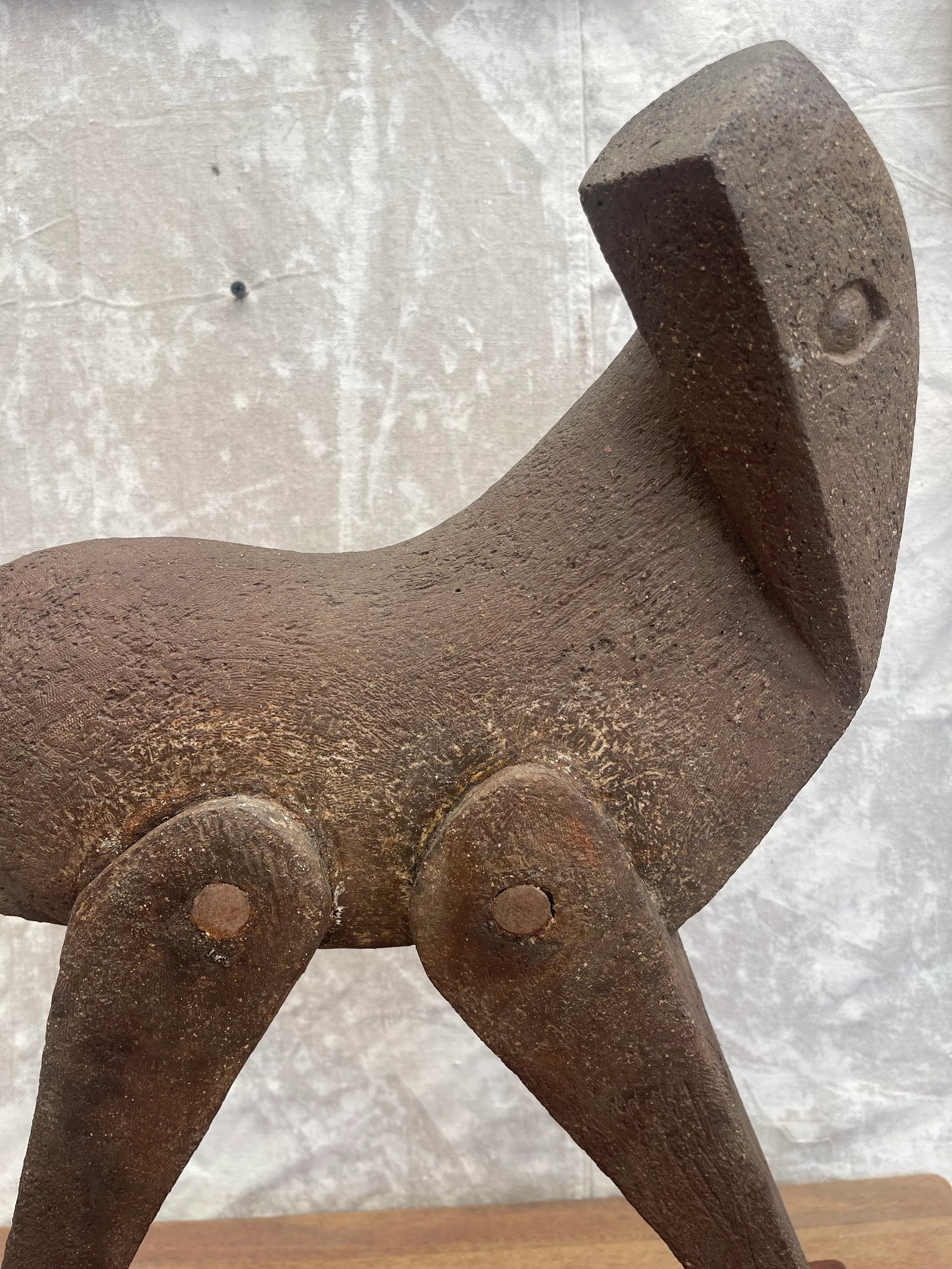 Abstract Pottery Horse Sculpture by Margot Kempe 1960 - 10
