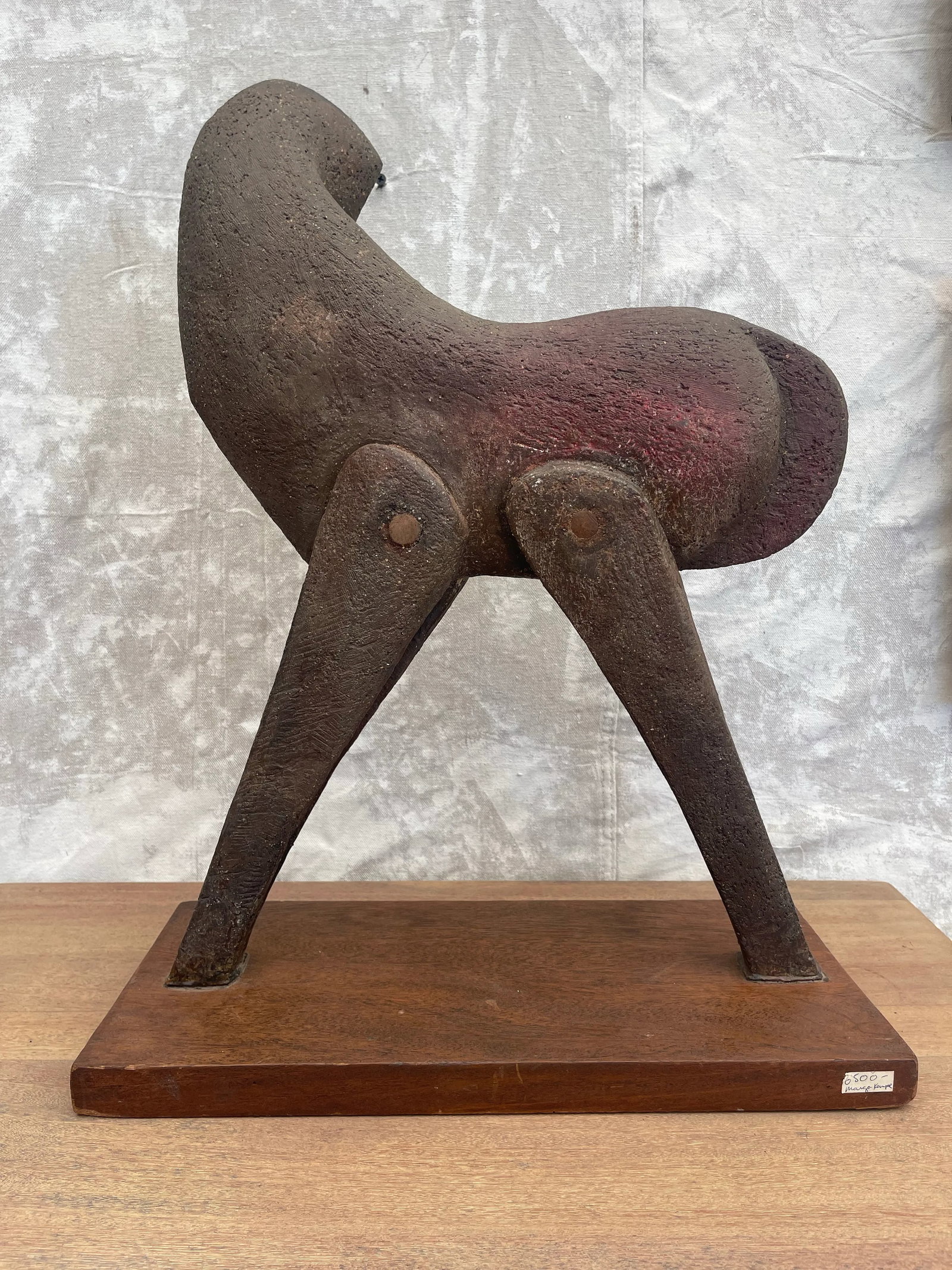 Abstract Pottery Horse Sculpture by Margot Kempe 1960 - 4