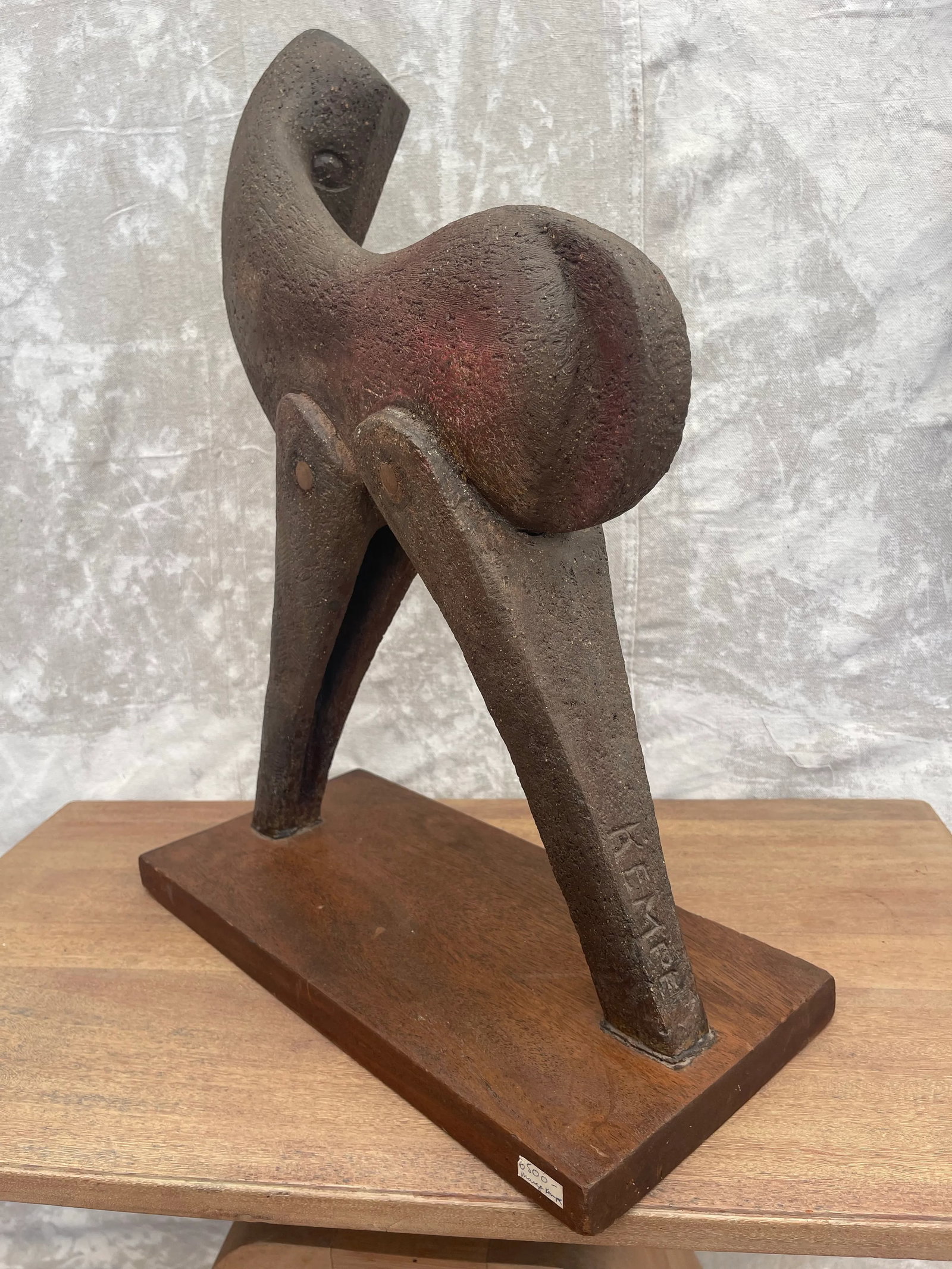 Abstract Pottery Horse Sculpture by Margot Kempe 1960 - 5
