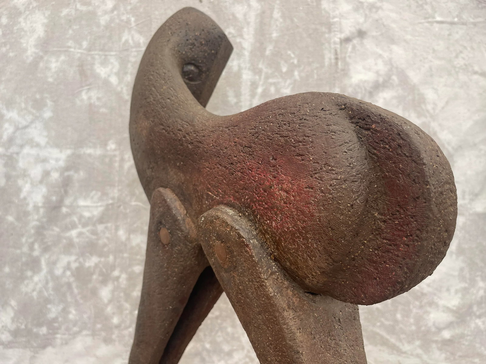Abstract Pottery Horse Sculpture by Margot Kempe 1960 - 7