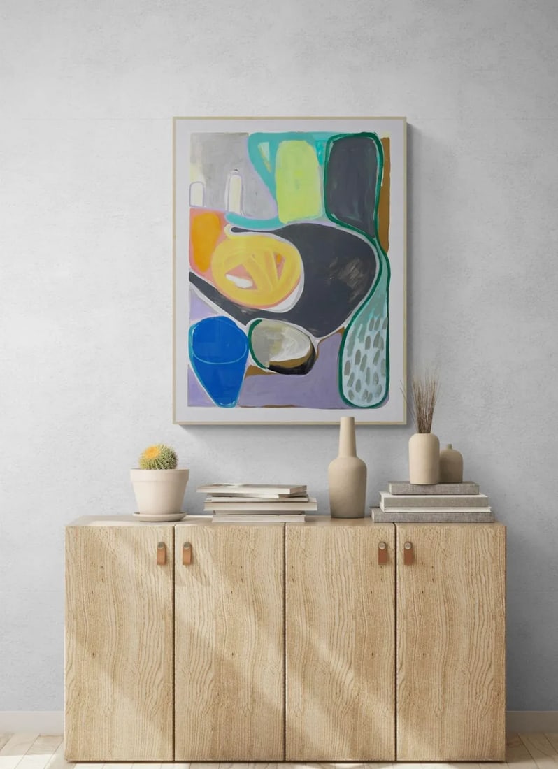 Contemporary Original Colorful Abstract Painting by Sarah Vaaler - 2