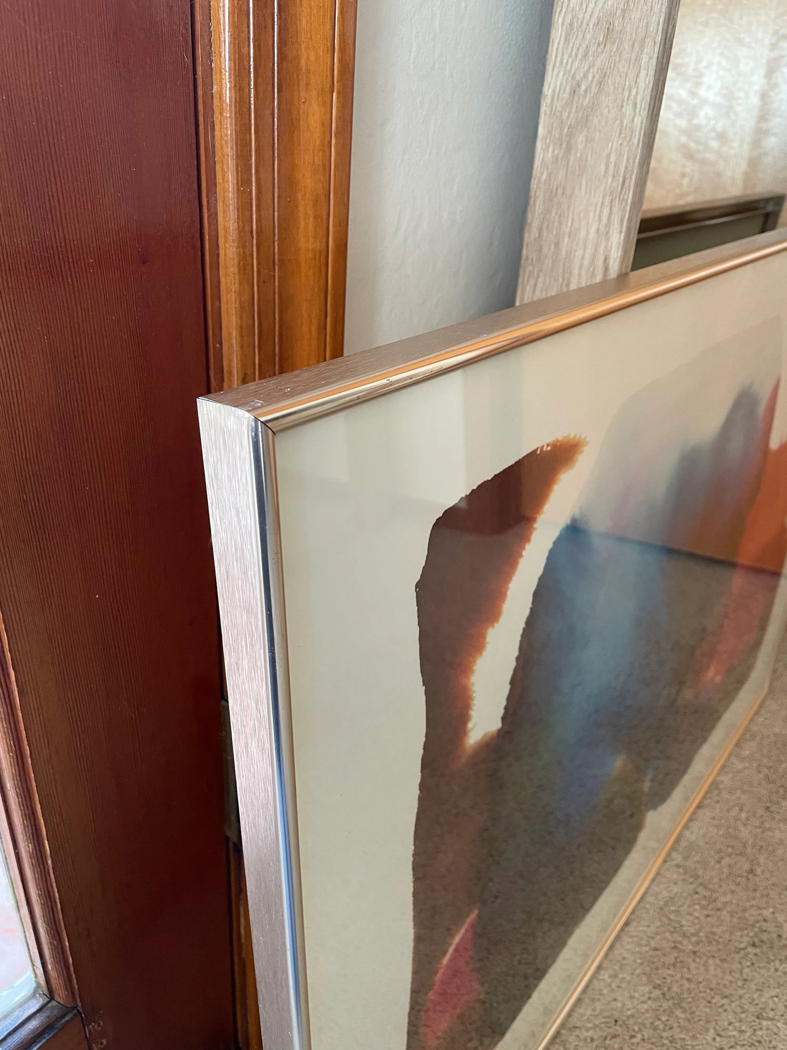 Amanda Block at Editions Limited Galleries "Curtain" 1982 Vintage Watercolor Lithograph Mid Century - 8
