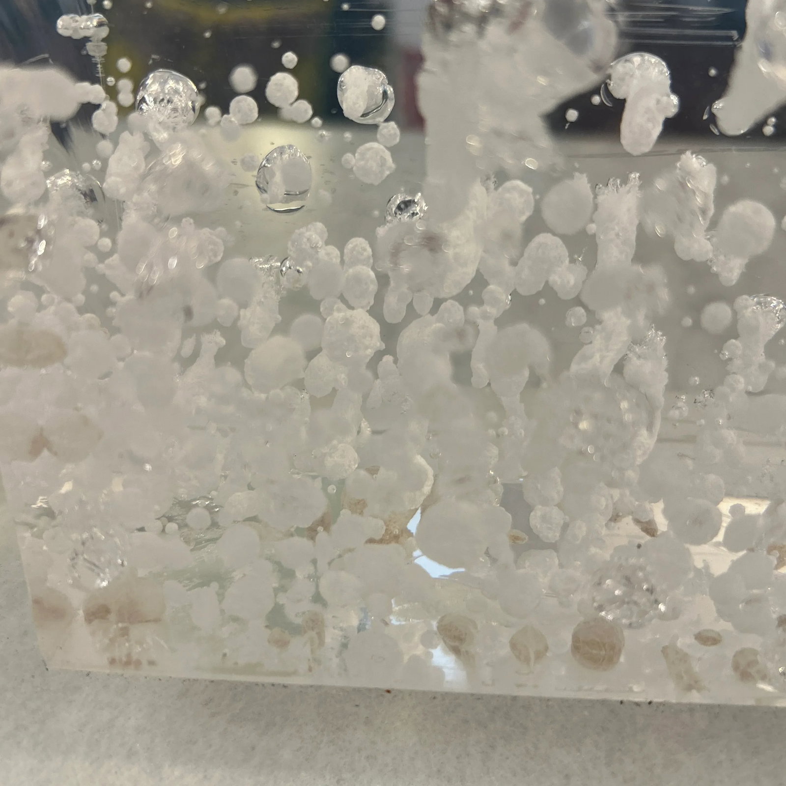 Solid Lucite Block Sculpture - 11