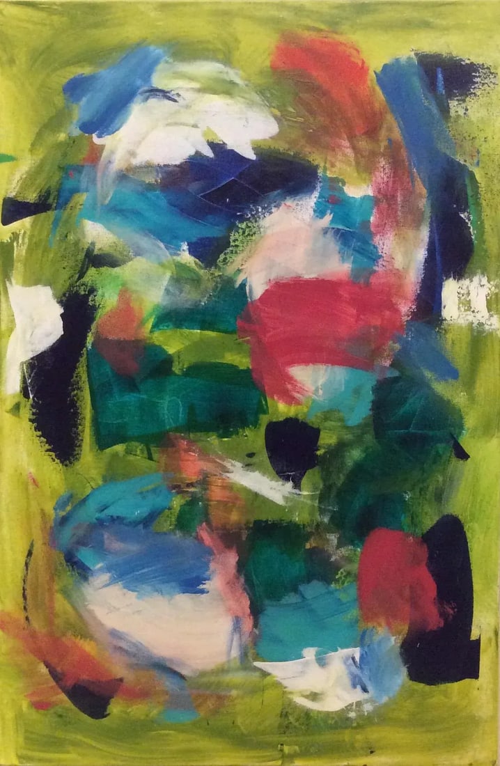 "Dirty Dancing" Original Abstract Acrylic on Stretched Canvas Painting - 4
