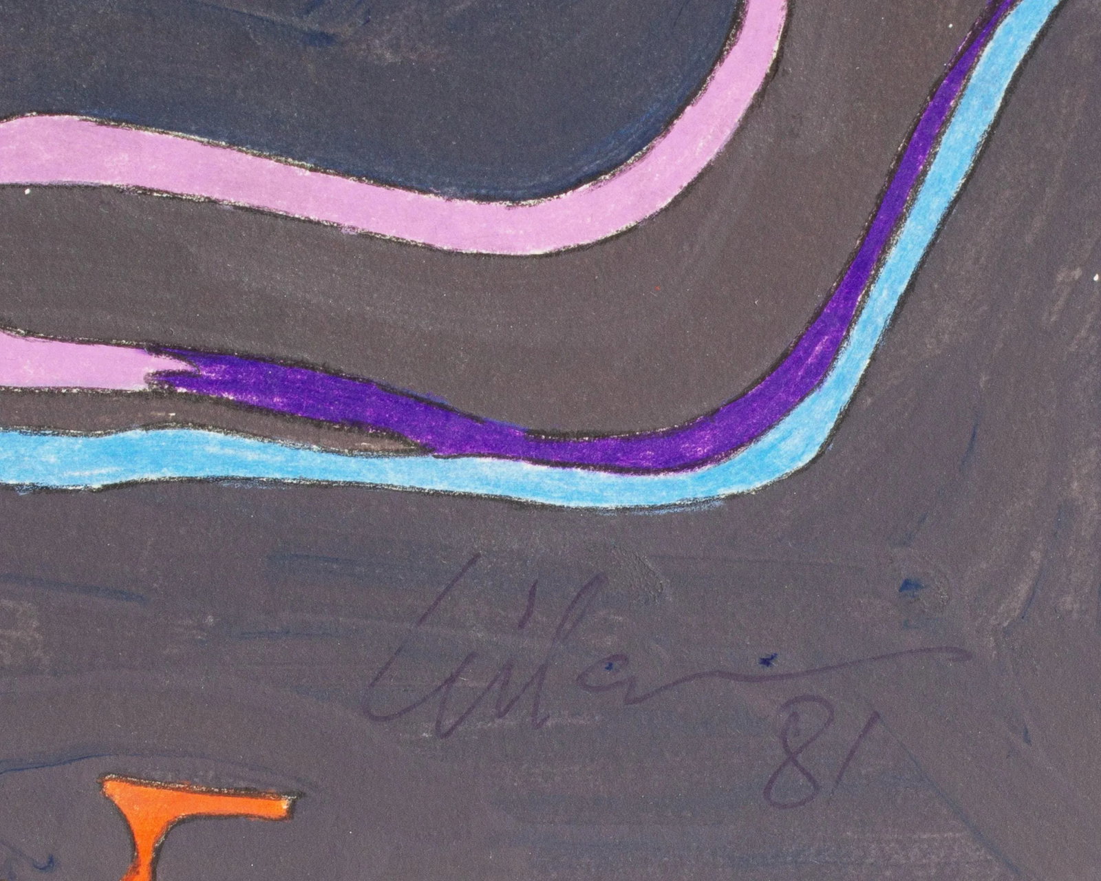 1981 Abstract Mixed Media Painting by Harry Hilson - 3