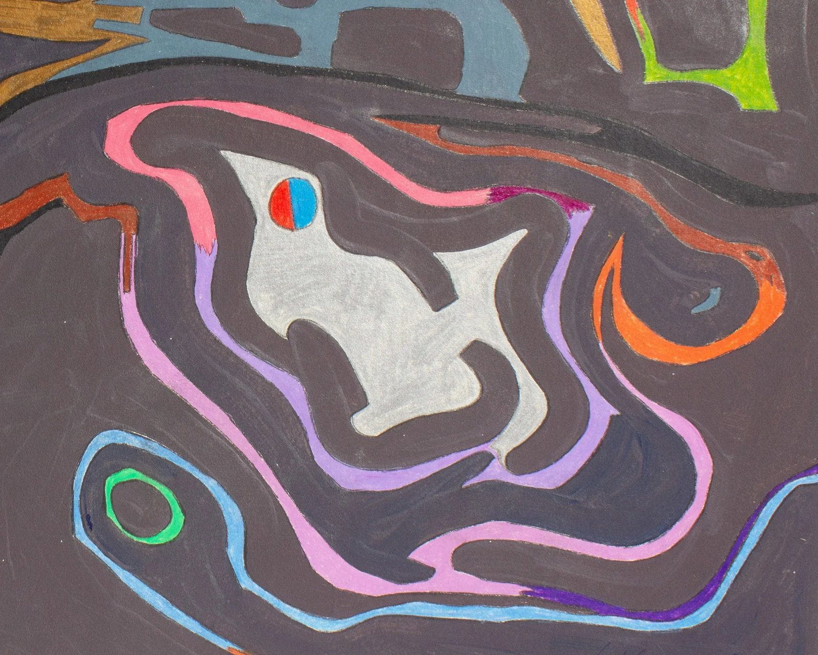 1981 Abstract Mixed Media Painting by Harry Hilson - 6
