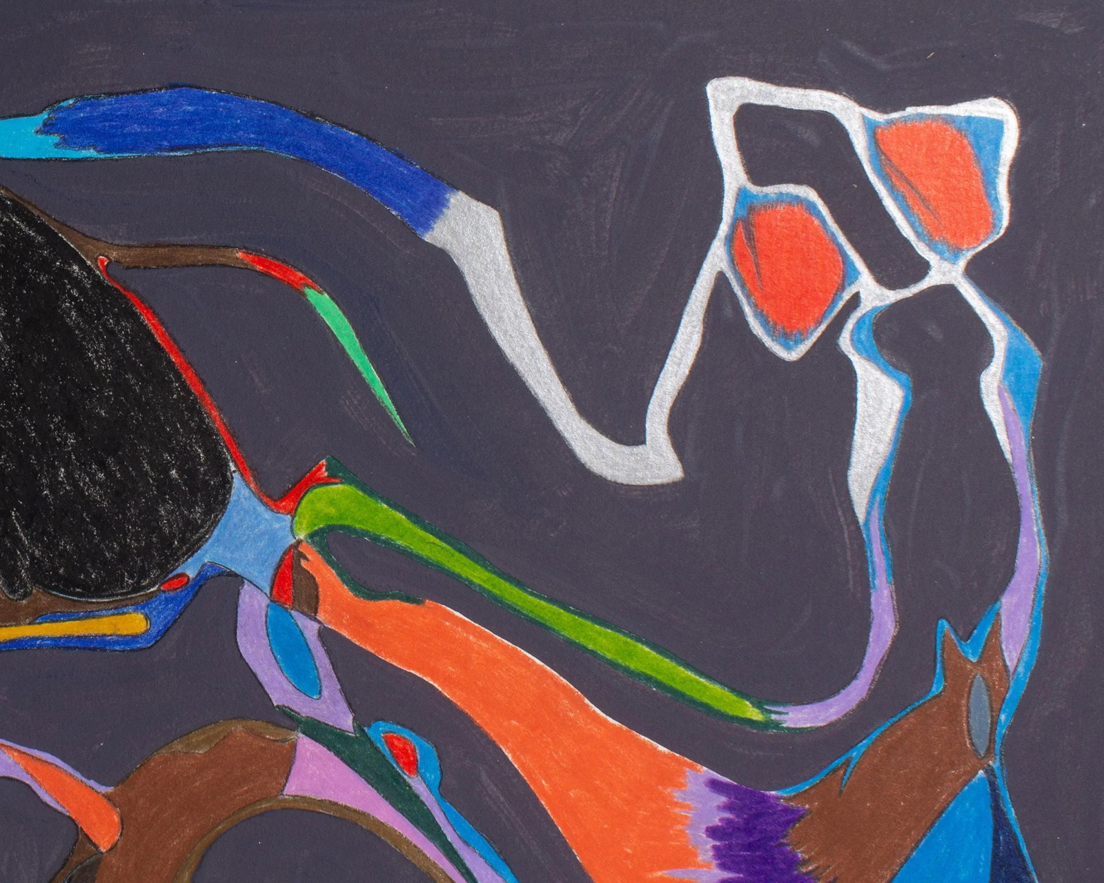 1981 Abstract Mixed Media Painting by Harry Hilson - 5