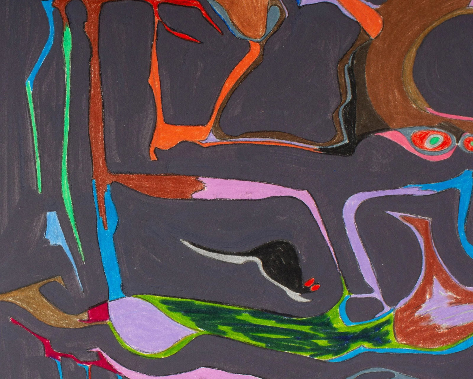 1981 Abstract Mixed Media Painting by Harry Hilson - 6