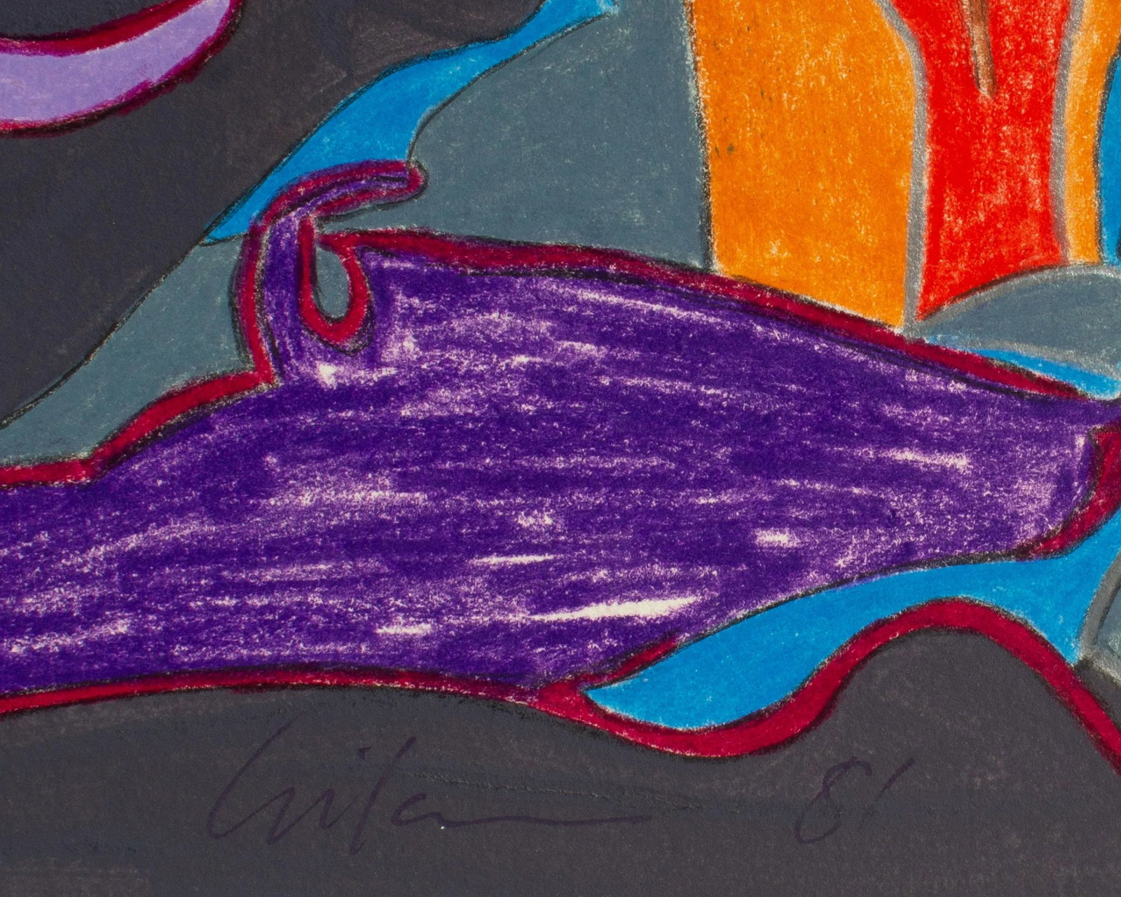 1981 Abstract Mixed Media Painting by Harry Hilson - 7