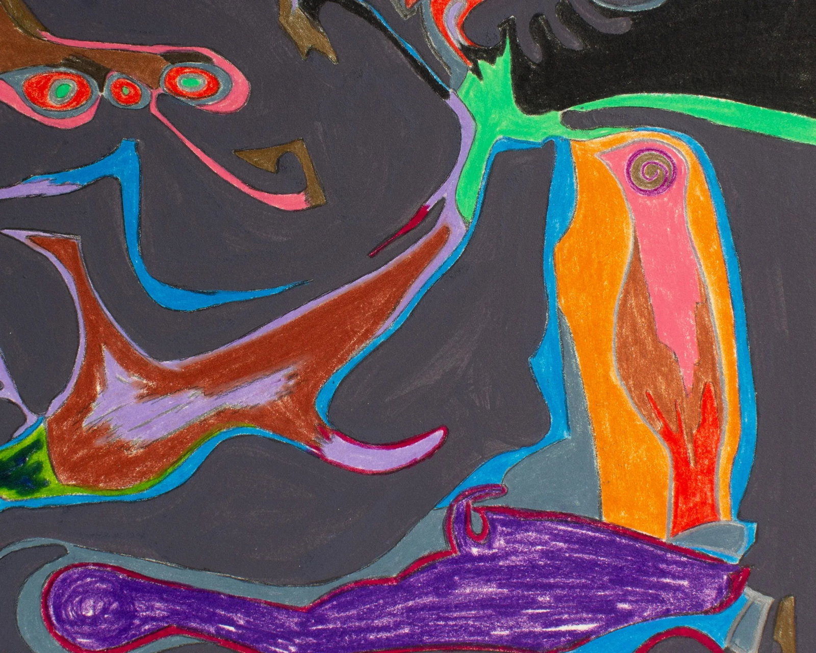 1981 Abstract Mixed Media Painting by Harry Hilson - 8