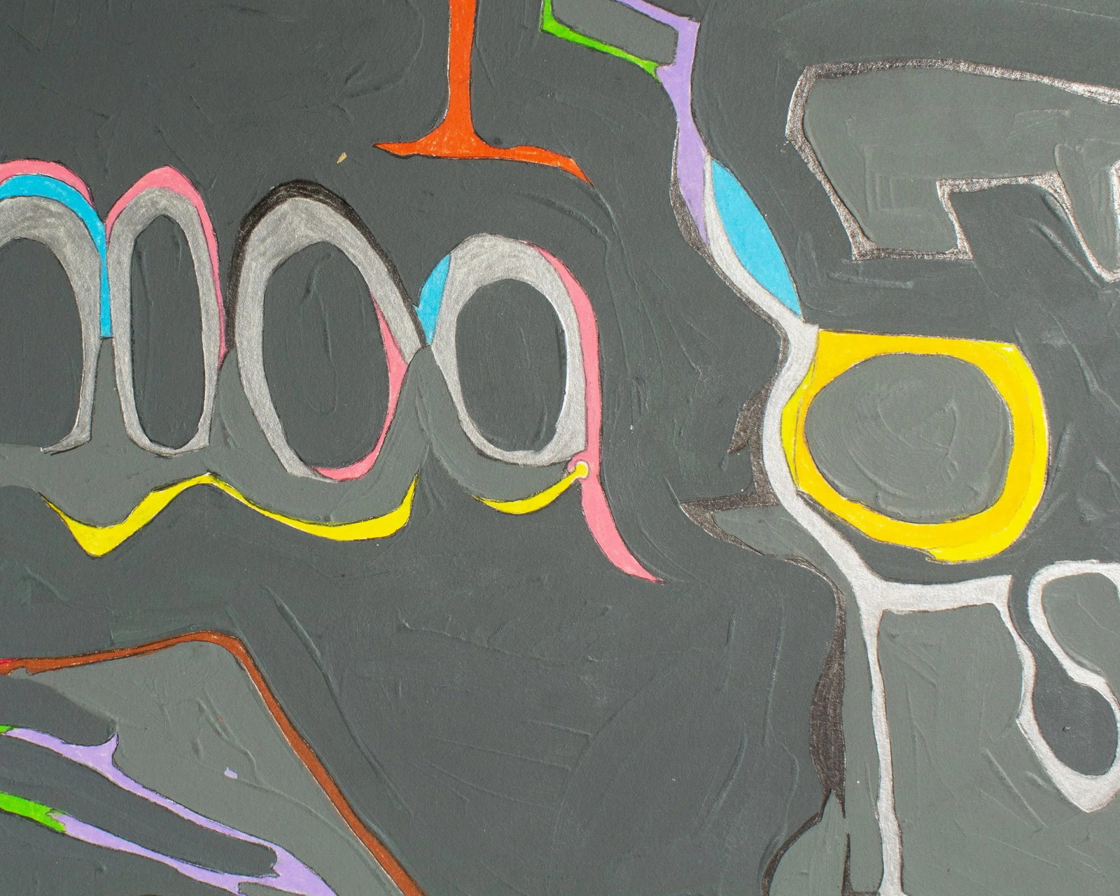 1981 Abstract Mixed Media Painting by Harry Hilson - 7