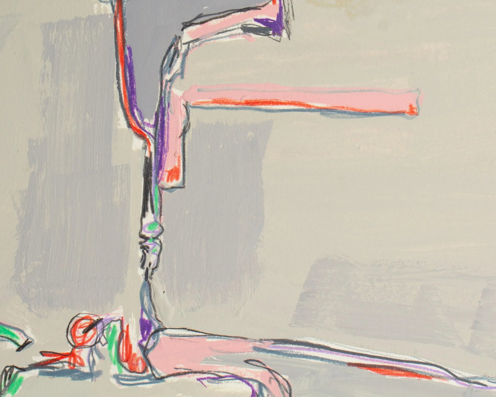 1982 "Jewish Fragments" Abstract Mixed Media Painting by Harry Hilson - 5