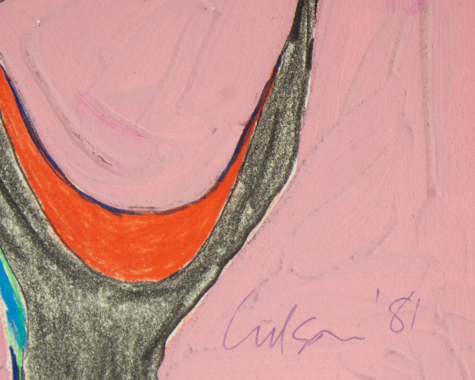 1981 Abstract Mixed Media Painting by Harry Hilson - 4