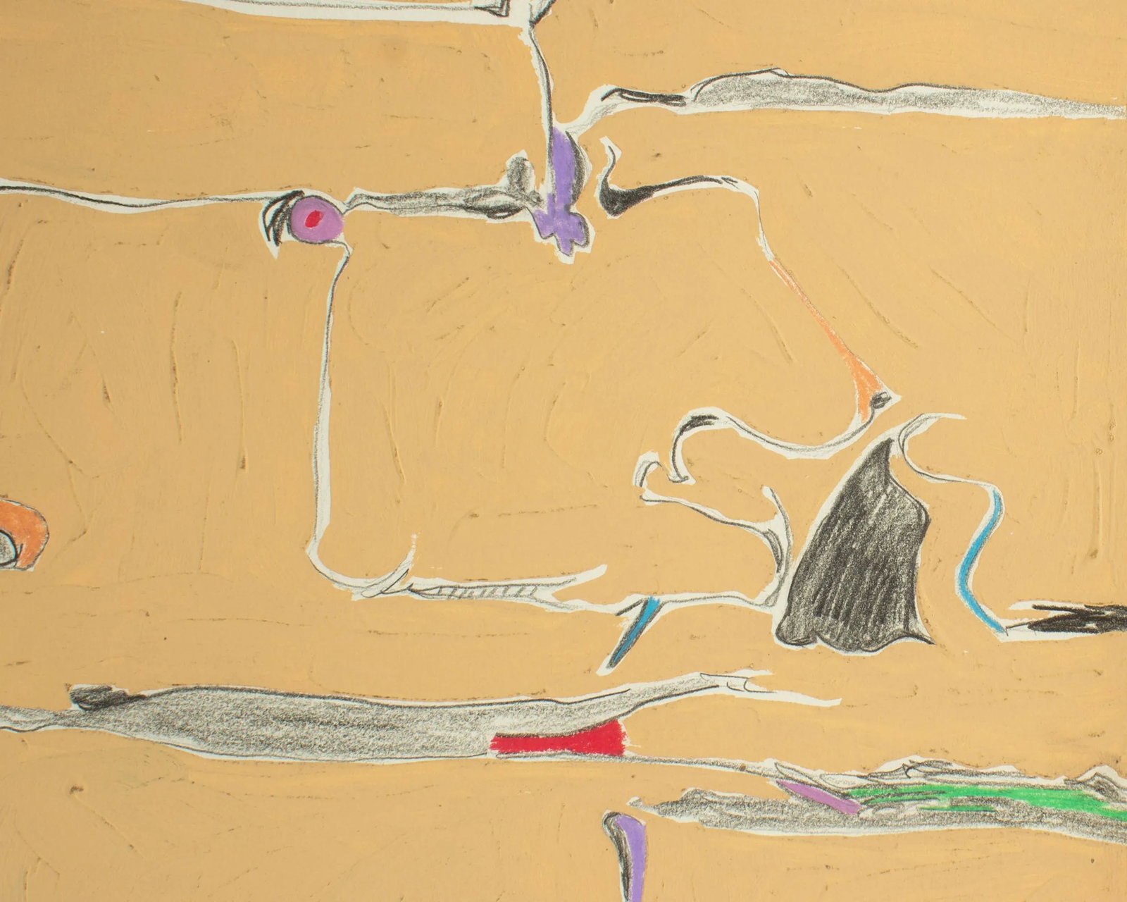 1981 Abstract Mixed Media Painting by Harry Hilson - 5