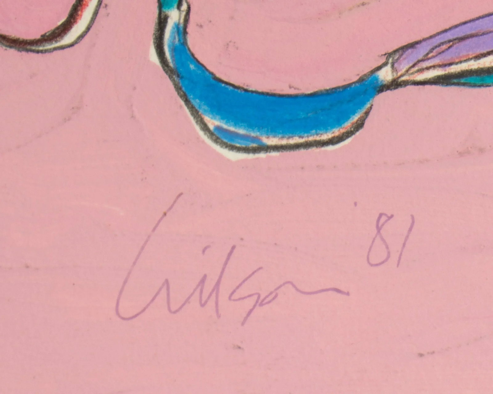 1981 Abstract Mixed Media Painting by Harry Hilson - 3