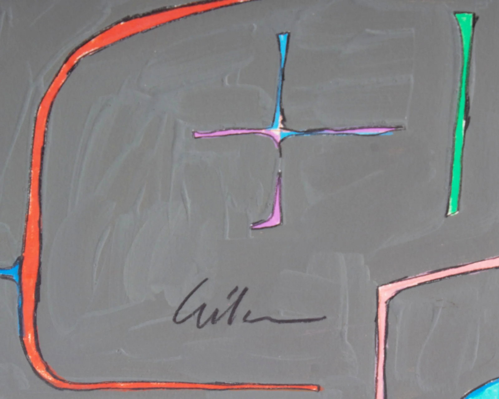 1983 "Learning to Walk Again" Abstract Mixed Media Painting by Harry Hilson - 3