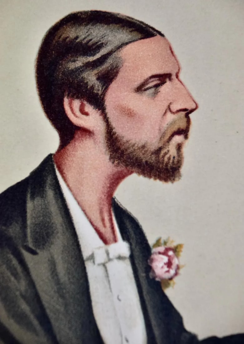 1st Violin Duke of Edinburgh: 19th C. Vanity Fair Caricature by Ape (Carlo Pellegrini), 1874 - 4
