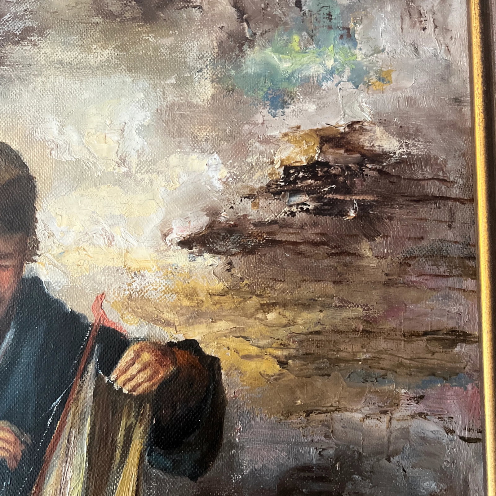 1960s Dutch School Portrait Oil Painting on Canvas, Framed - 5