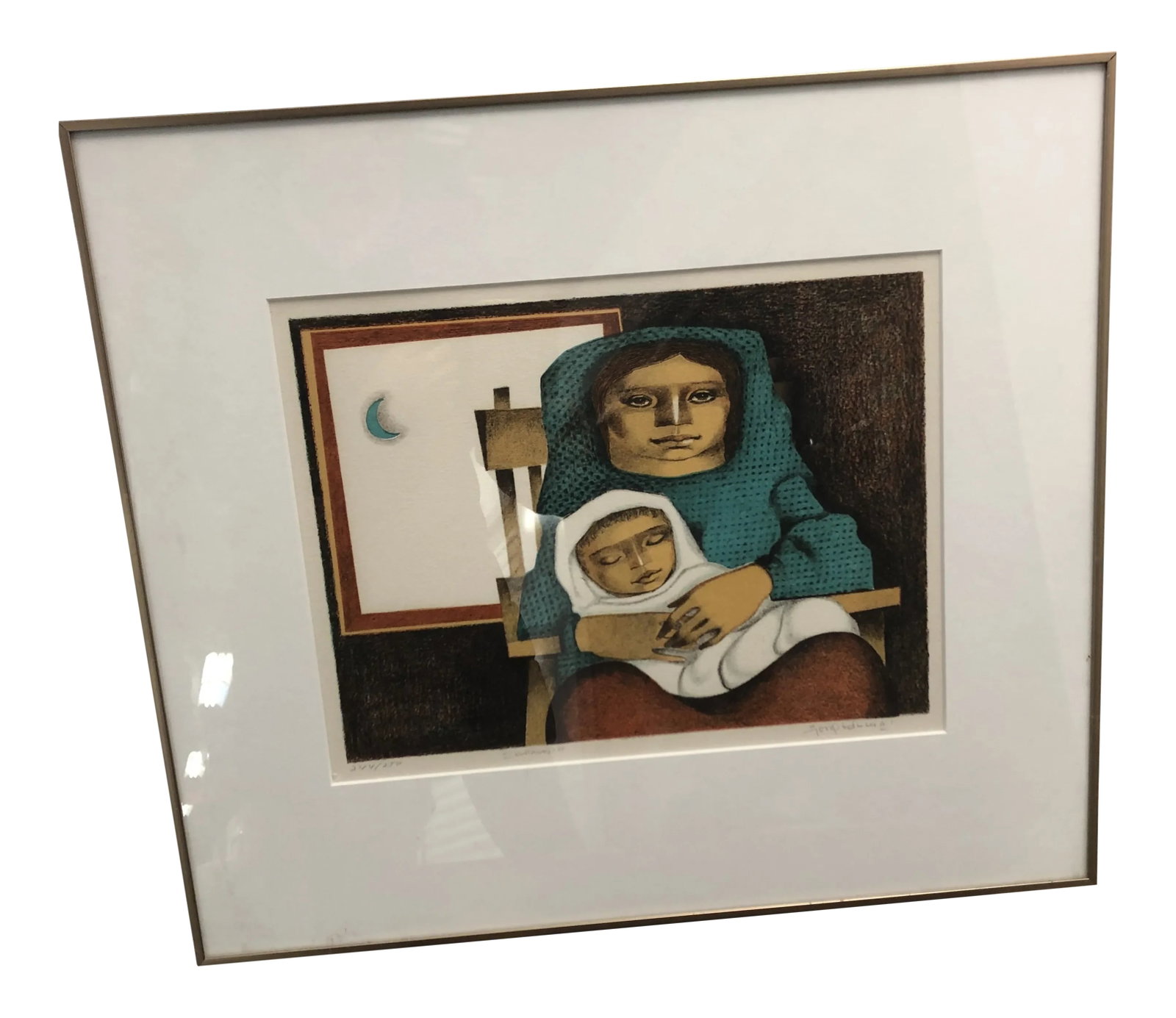 Original "Sonando" Lithograph Signed by Jorge Dumas 1975 (1 of 7)
