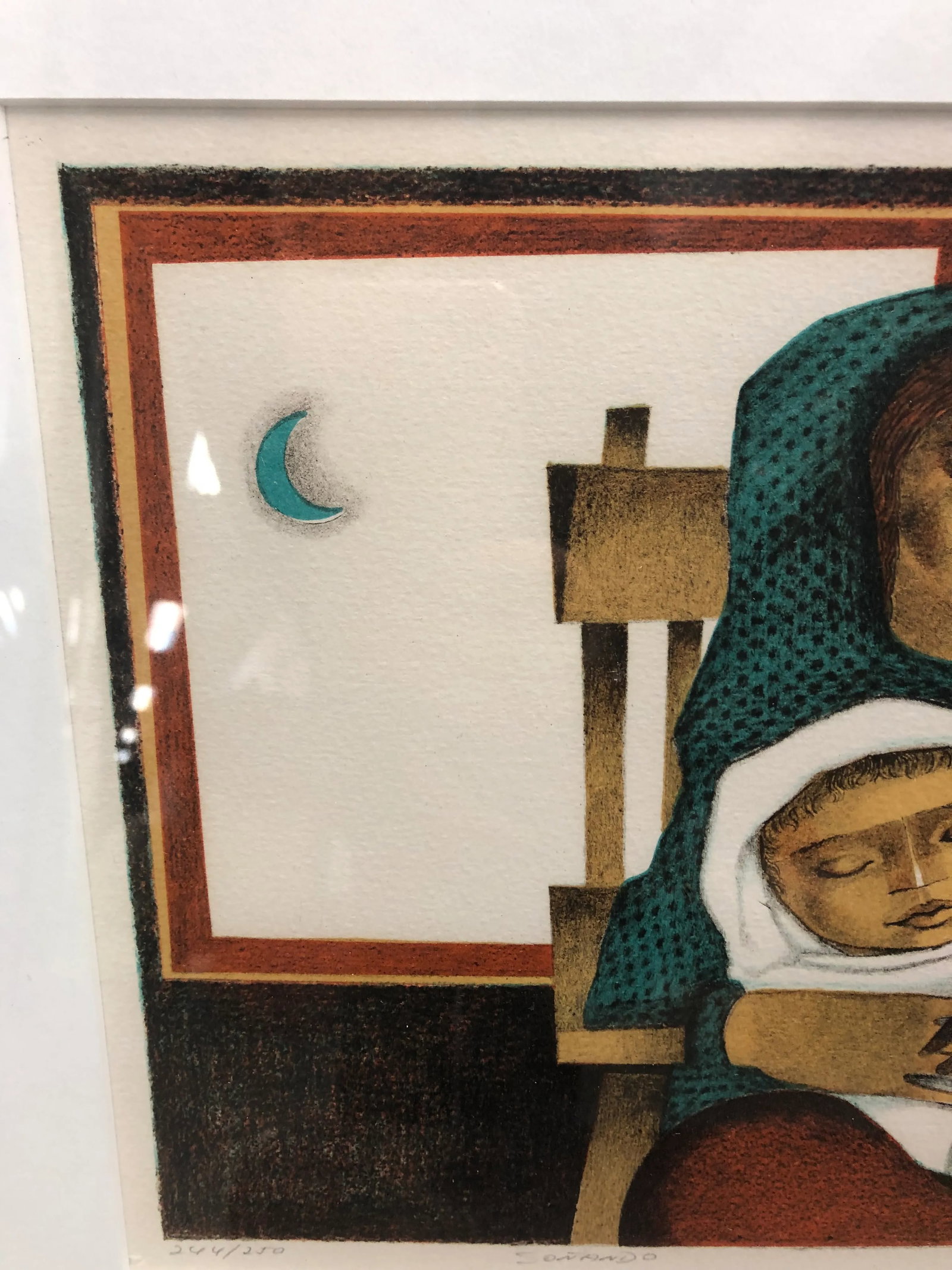 Original "Sonando" Lithograph Signed by Jorge Dumas 1975 - 3