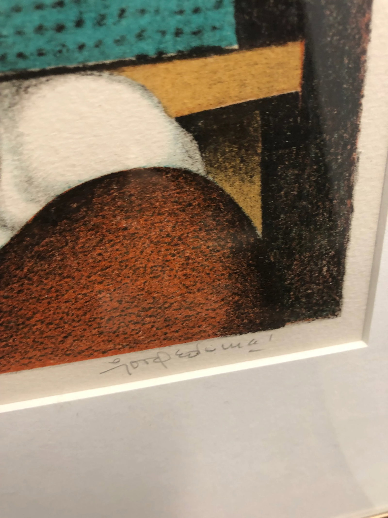 Original "Sonando" Lithograph Signed by Jorge Dumas 1975 - 5