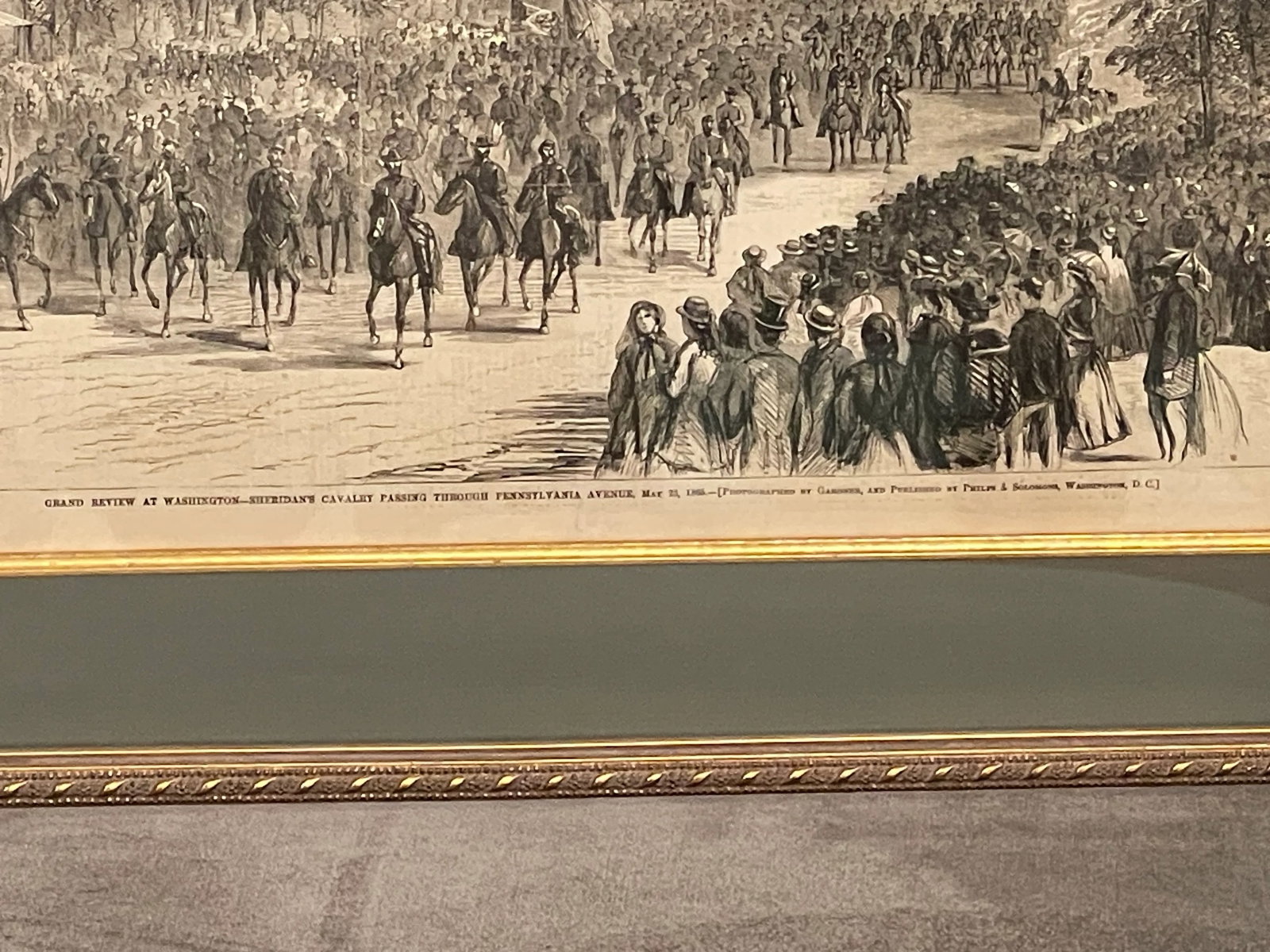 1865 Harper's Weekly Pair of Framed Drawings Focused on General Philip Sheridan - 4