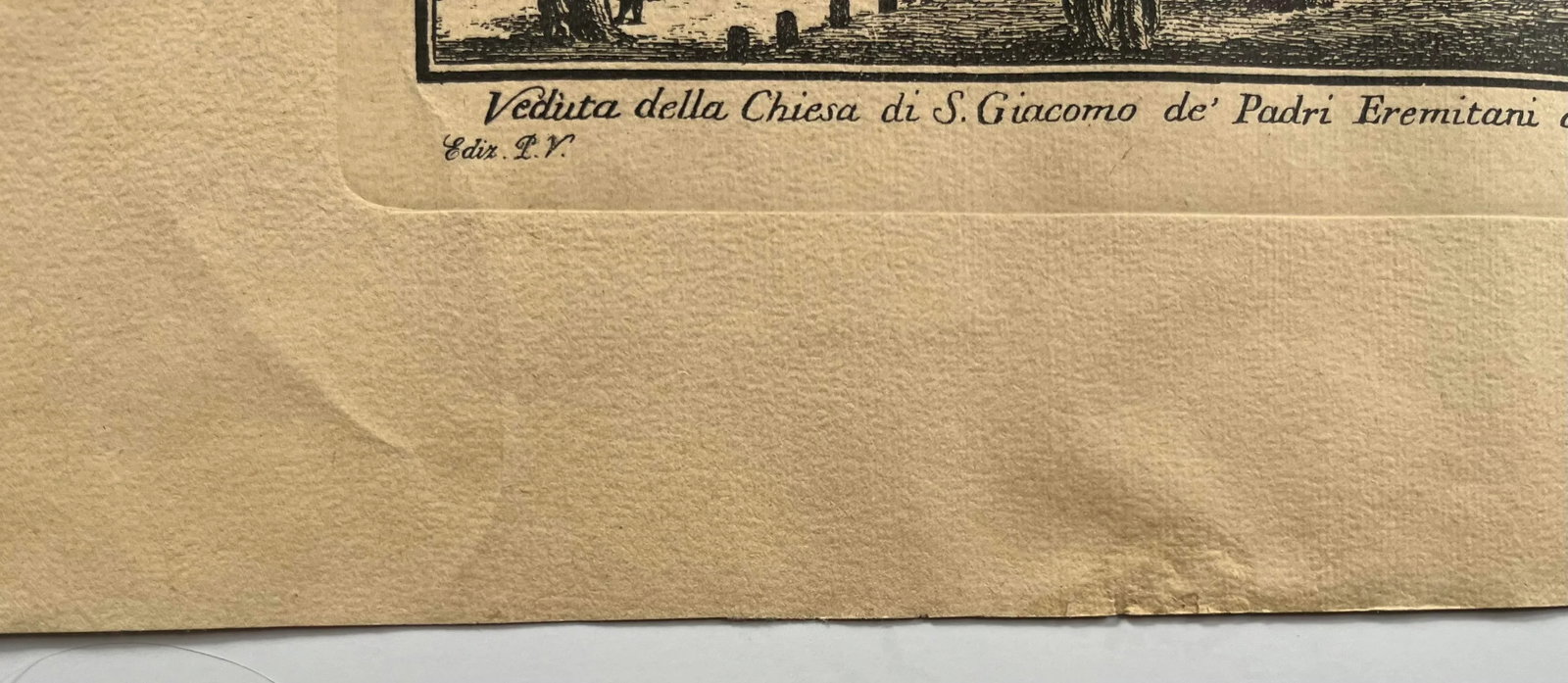 Late 19th Century Antique Engraving Pio Panfili Veduta Della Chiesa Di Giacomo, Bologna, Framed - 9