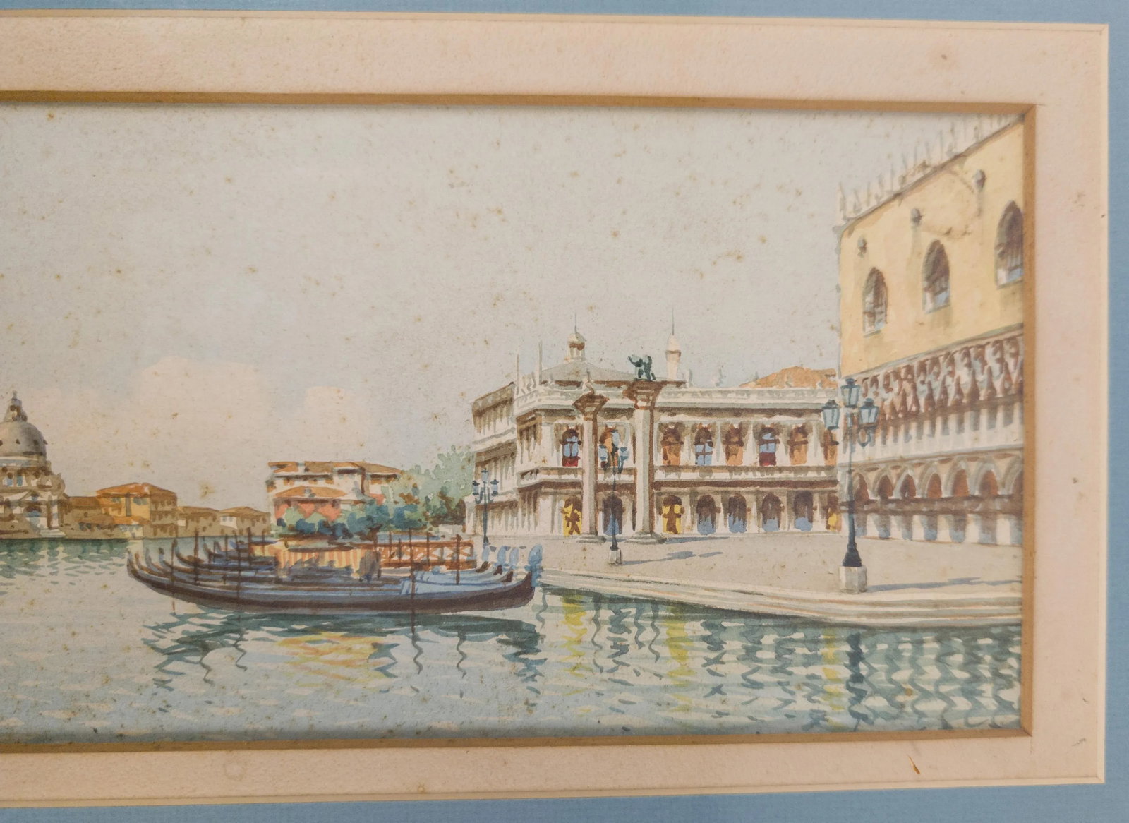 20th Century Italian Grand Tour Watercolor Painting of Venice Italy, Signed - 4