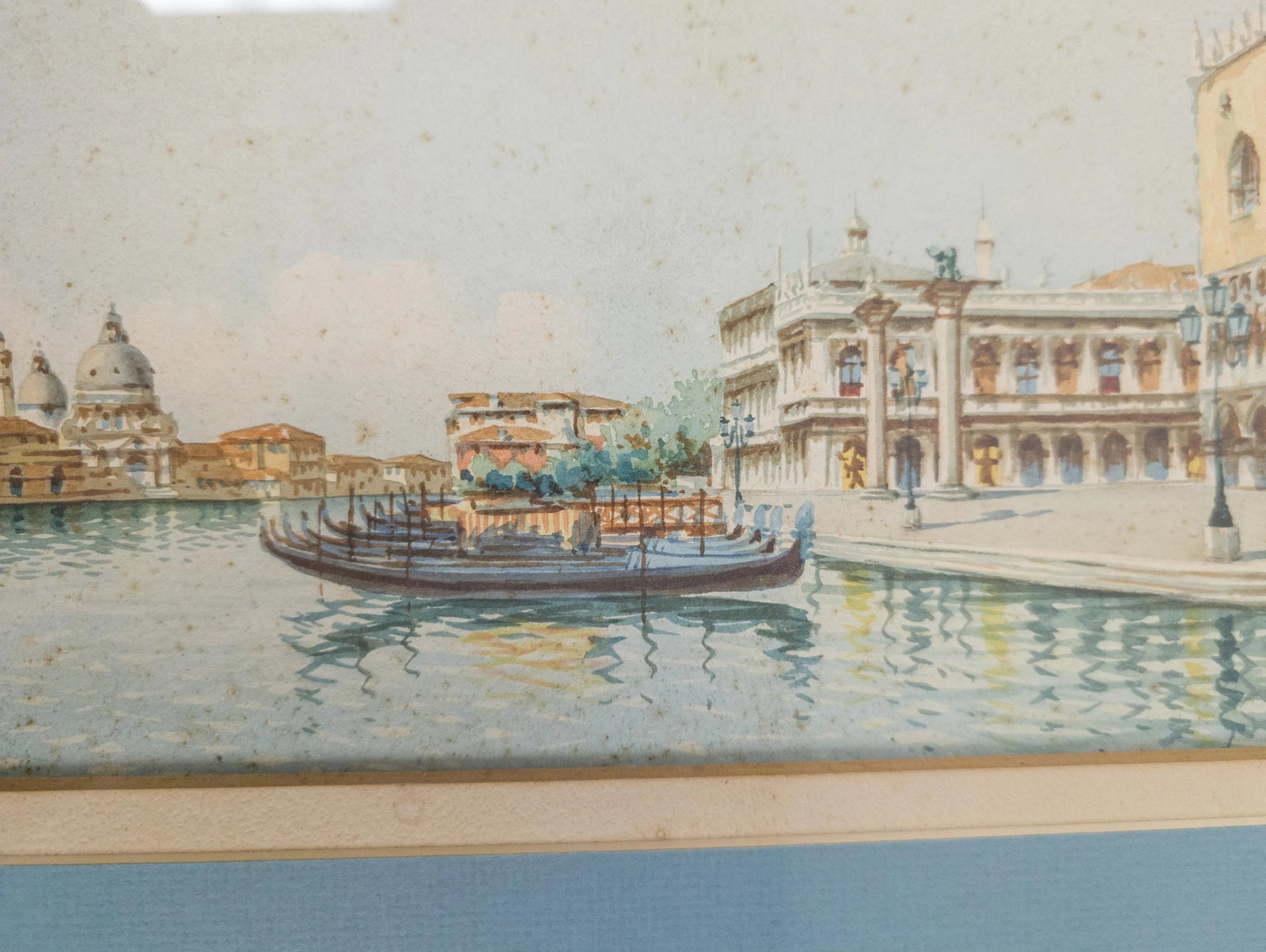 20th Century Italian Grand Tour Watercolor Painting of Venice Italy, Signed - 6