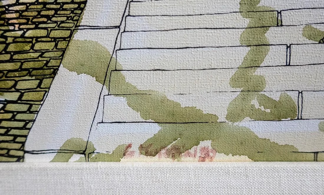 Paris Steps, a Signed, Framed Original in and Acrylic Paint on Canvas - 6
