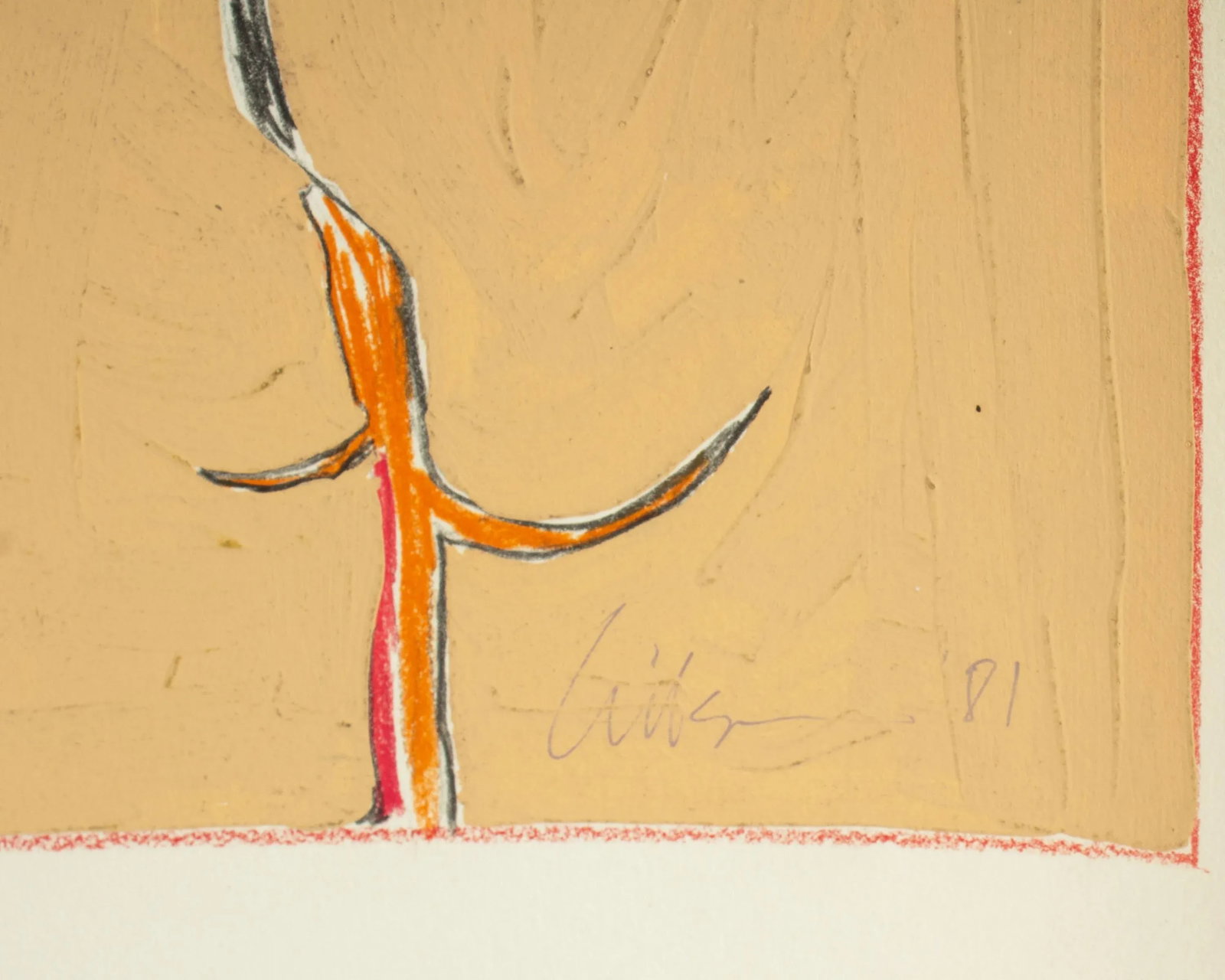 1981 Abstract Mixed Media Painting by Harry Hilson - 3
