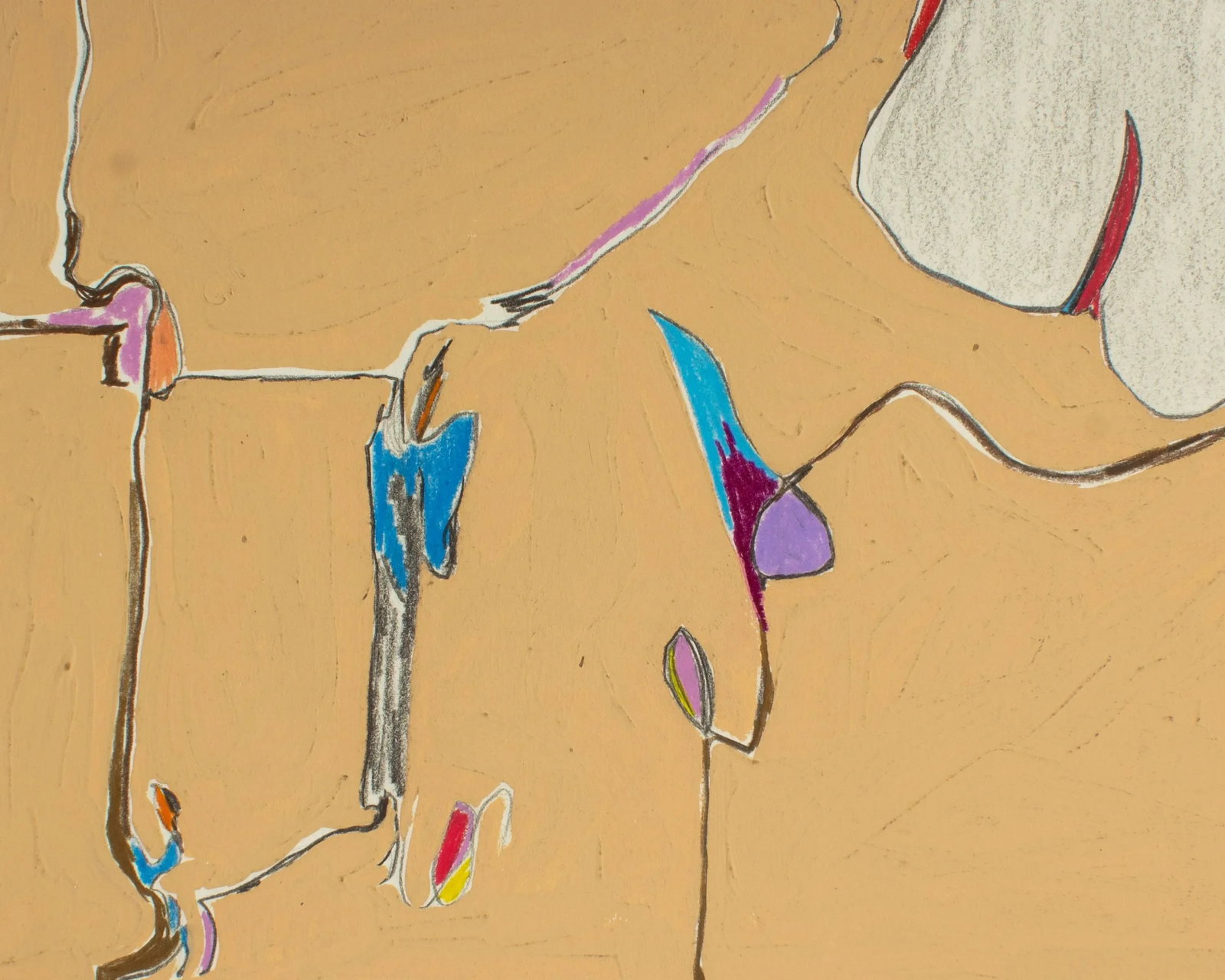 1981 Abstract Mixed Media Painting by Harry Hilson - 5
