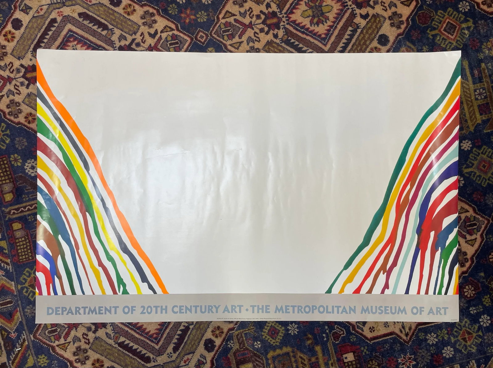 Vintage Morris Louis Metropolitan Museum of Art Poster - 9
