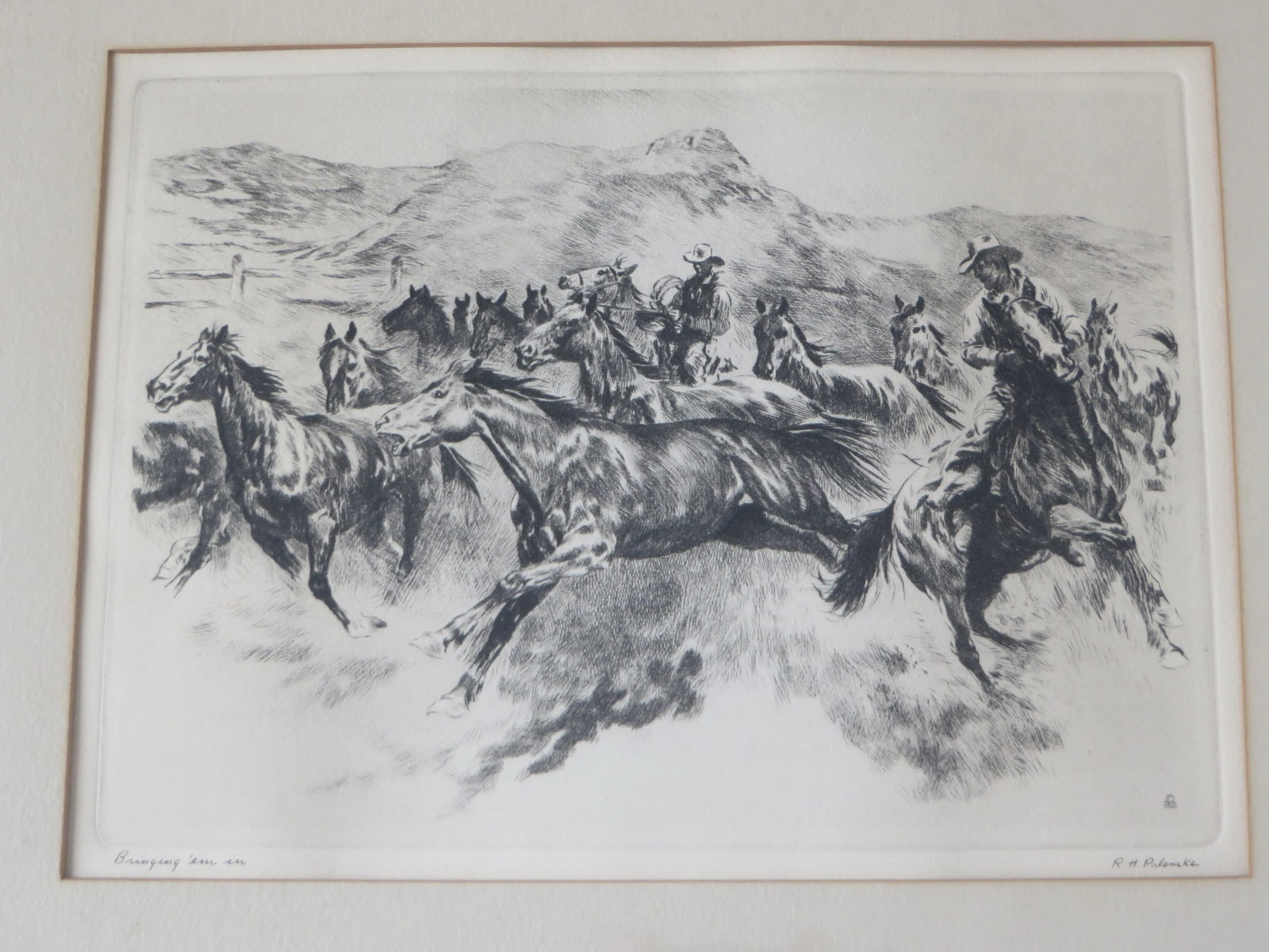 Early 20th Century Antique R.H.Palenske Original Etching - 2
