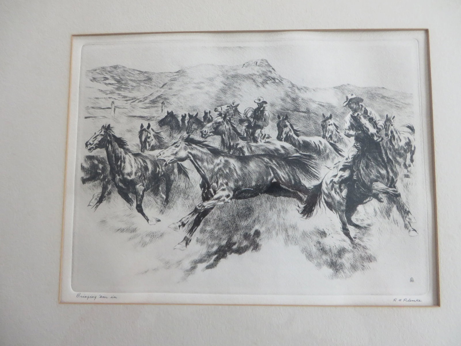 Early 20th Century Antique R.H.Palenske Original Etching - 7