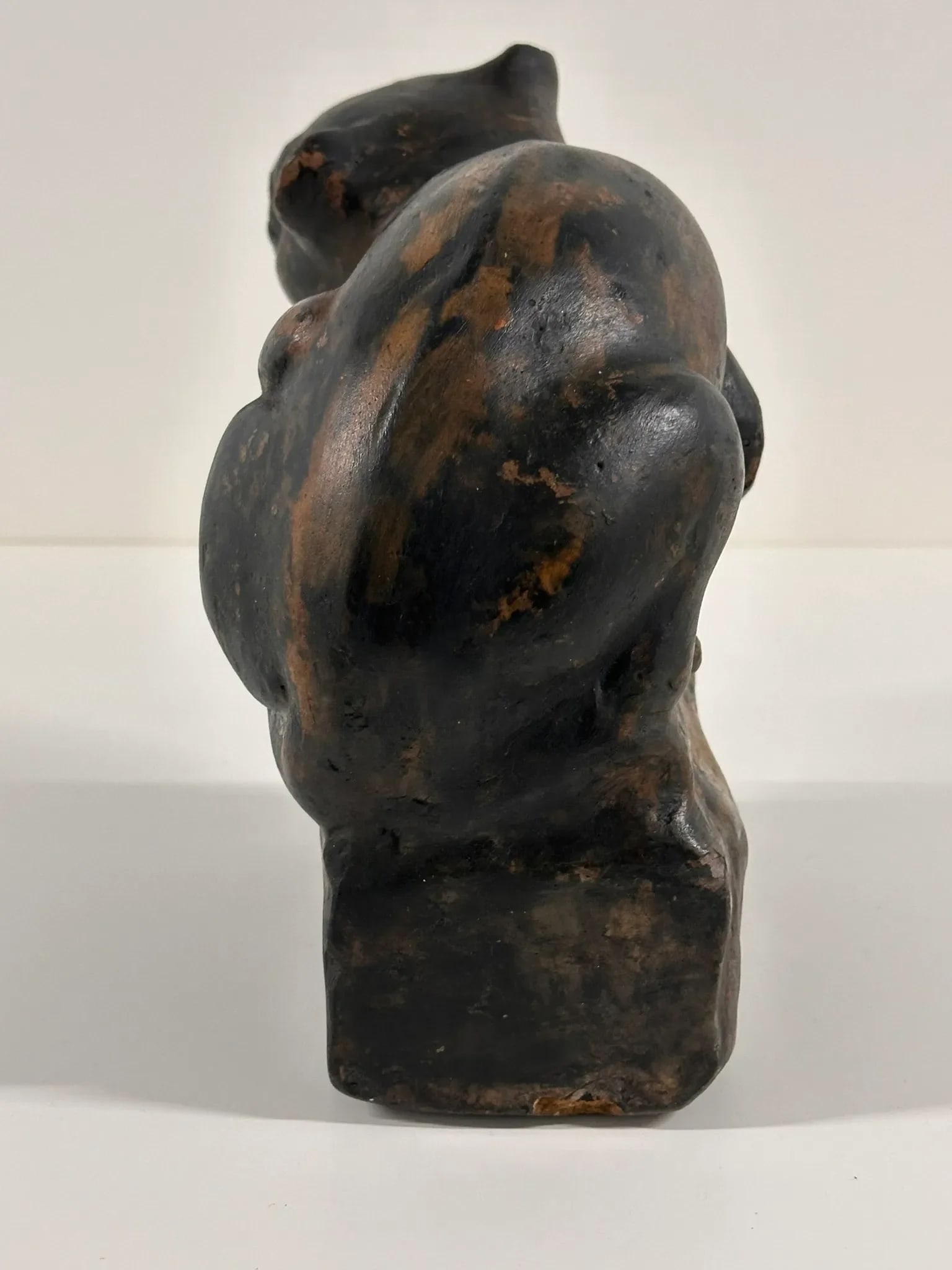 Mystical Creature of the Ancient Cat in Clay, China 1880 - 8