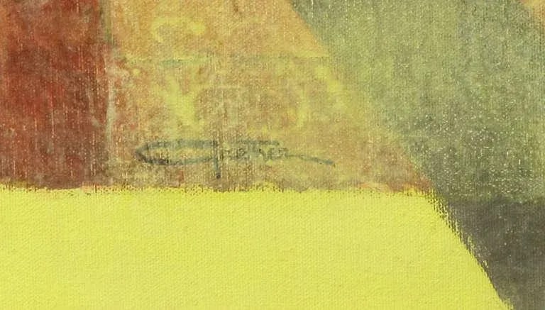 Abstract Relief Cubist Inspired Mixed Media on Canvas - 7