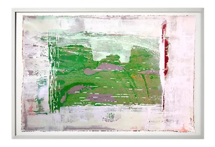 Static 225 Abstract Painting: Static 225 is inspired by state or outburst of strong emotion. This lively original painting on heavy stock brings a pop of life to any room. See the others in the series, too, to create a dramatic