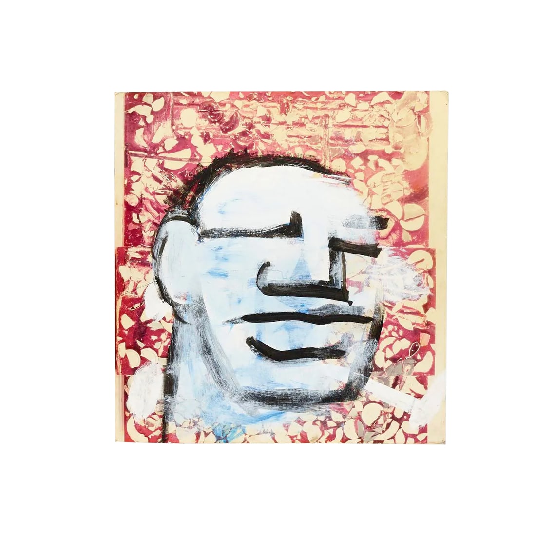 Vintage Painting of "The Brute" by Robert Loughlin: Vintage painting of "The Brute" on what appears to be a photograph, painted by Robert Loughlin. circa 1990s-2000s Purchased at an estate sale in Houston, Texas from a well known art collector. Photo b