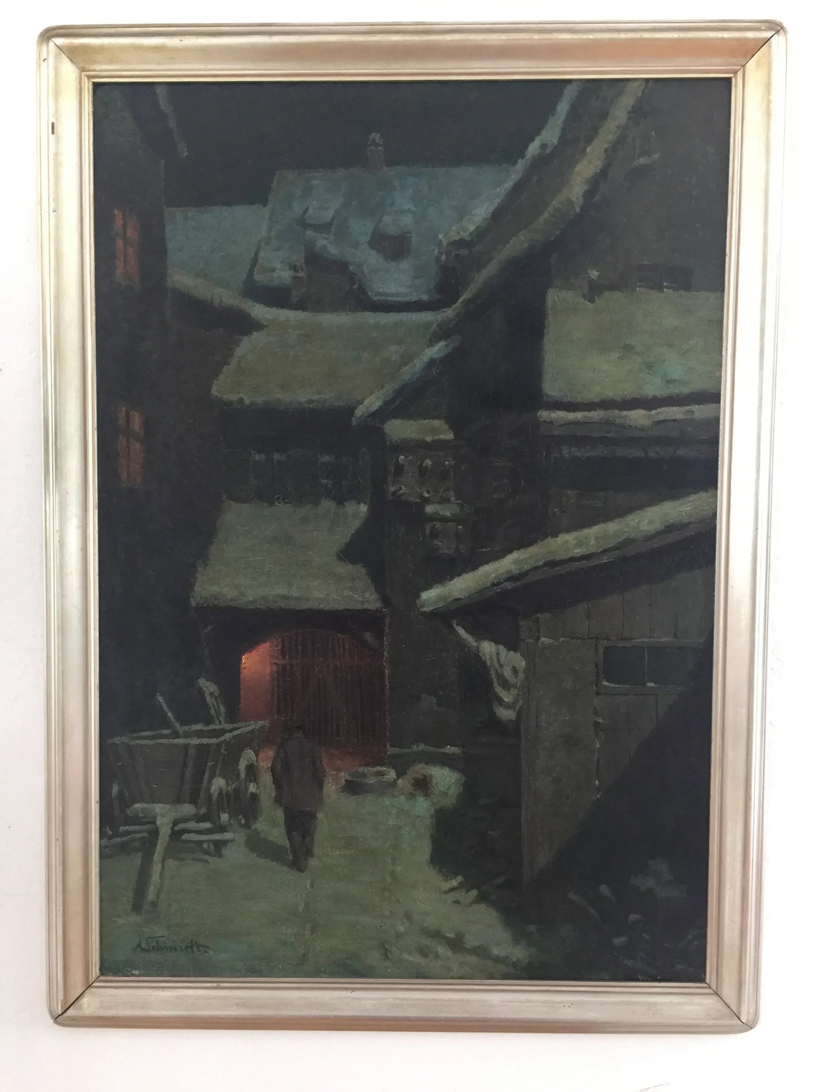 1960s Vintage Albert Schmidt Framed Oil Painting - 6