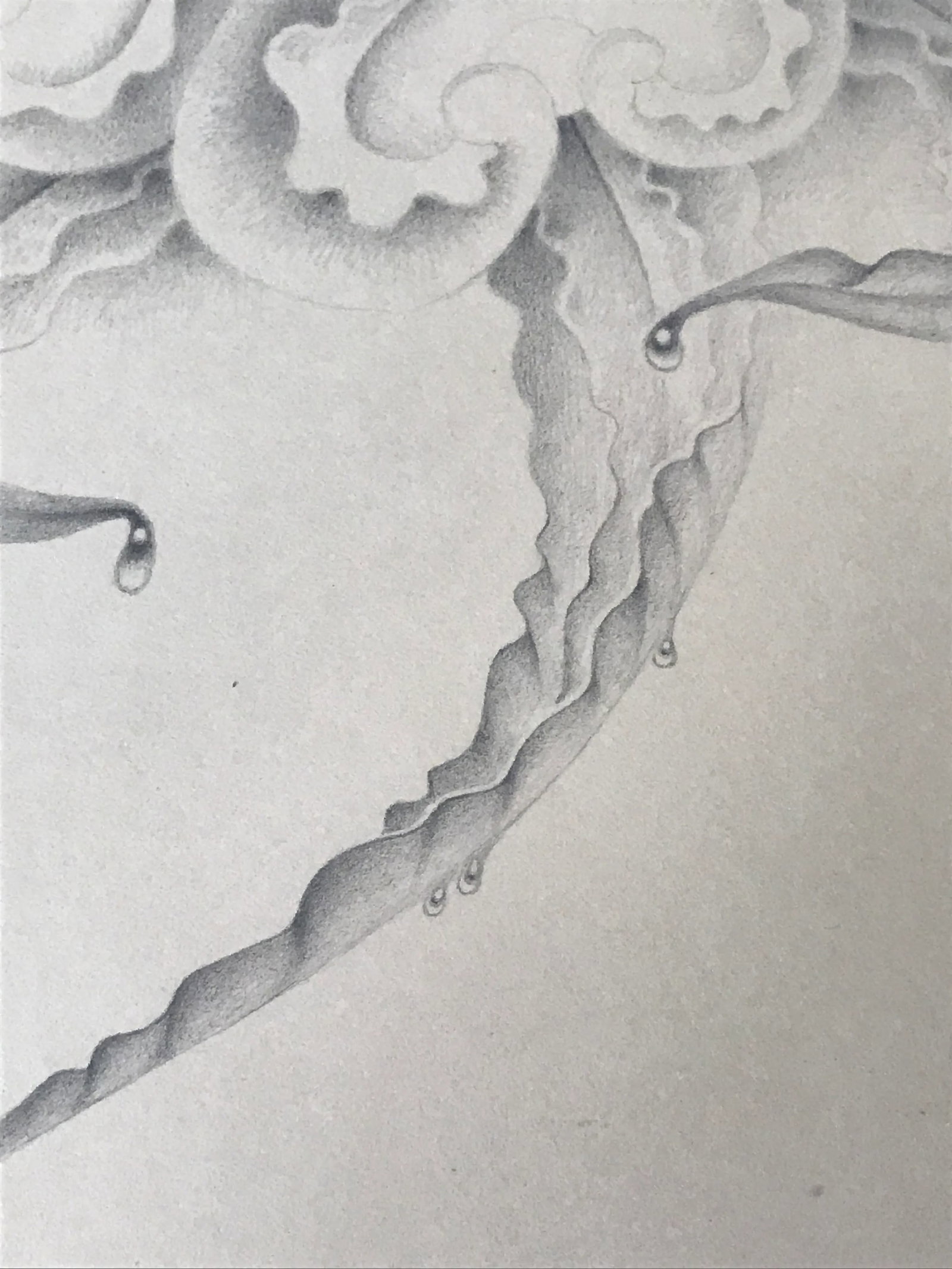 1980s "Magical Flower" Pencil Drawing by Philip Kirkland - 5