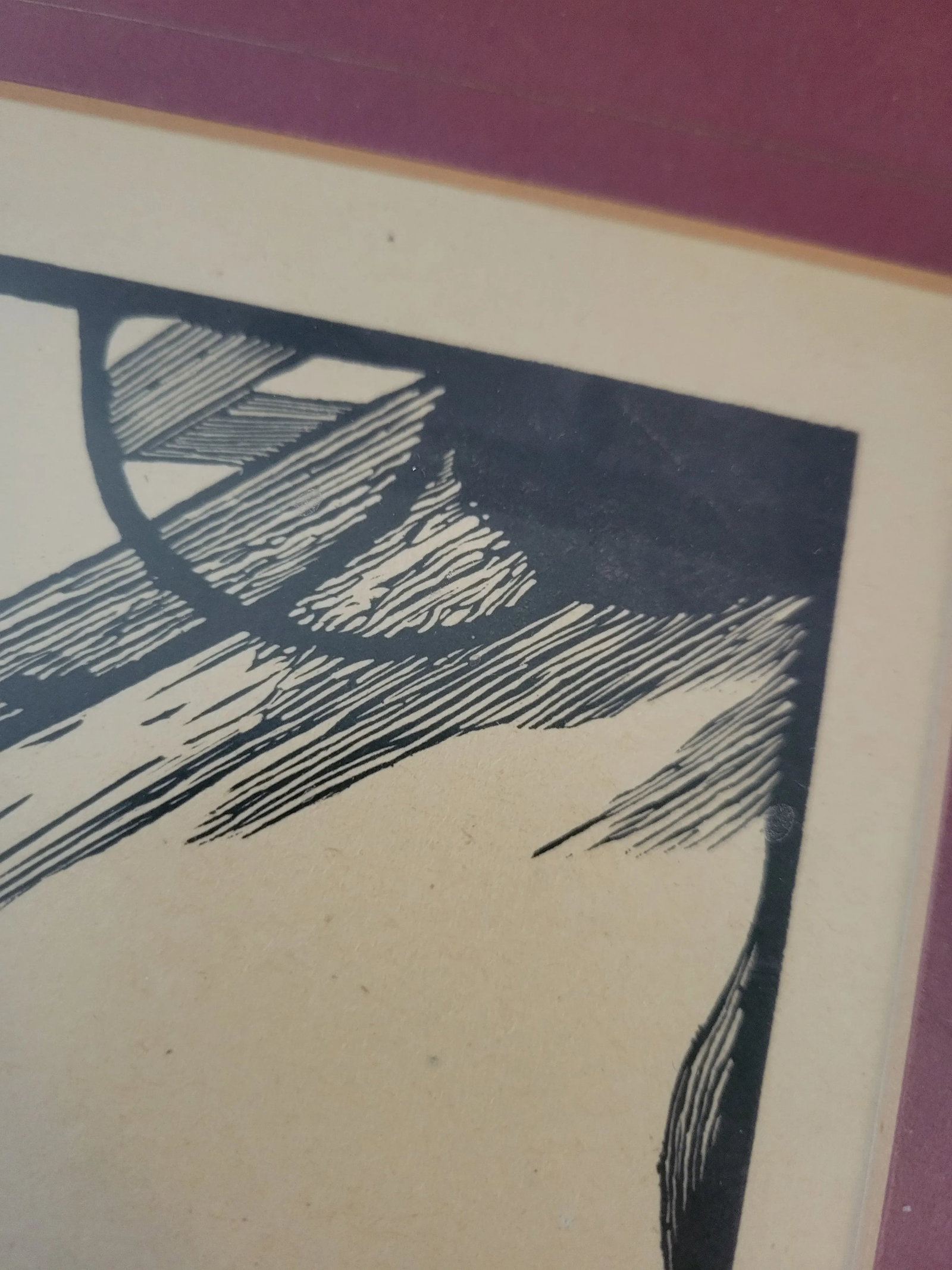 1920s Art Deco Woodblock Print by Edward Gordon Craig, Framed - 4