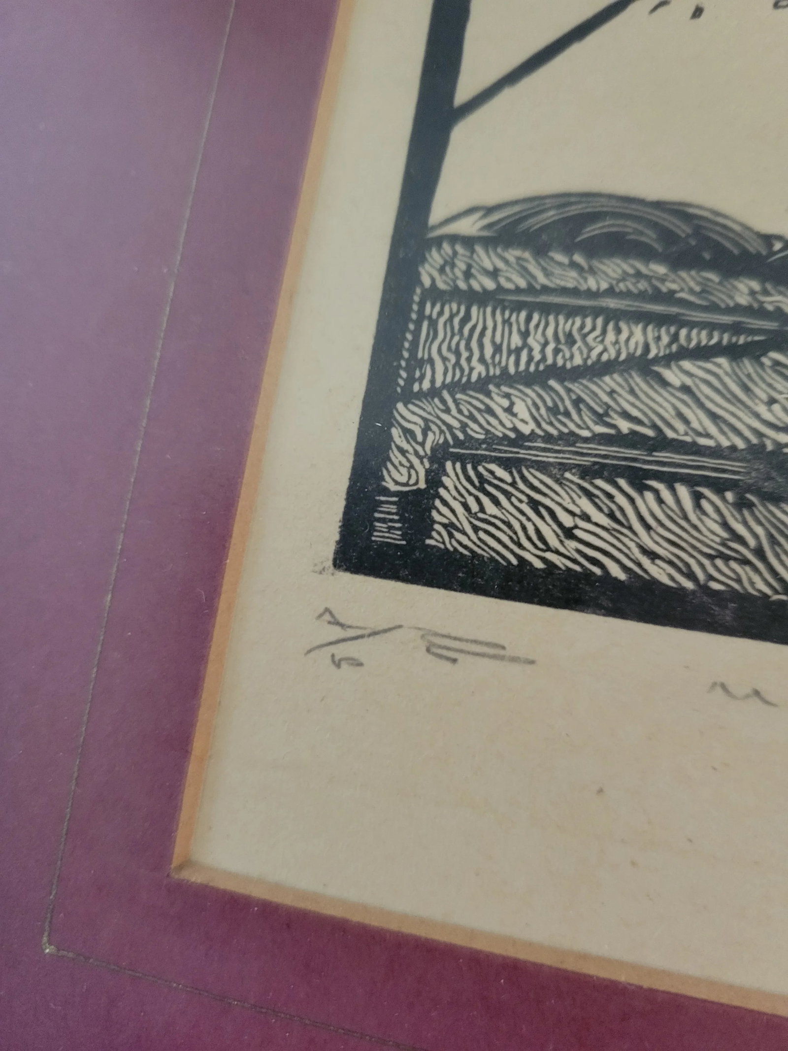 1920s Art Deco Woodblock Print by Edward Gordon Craig, Framed - 5