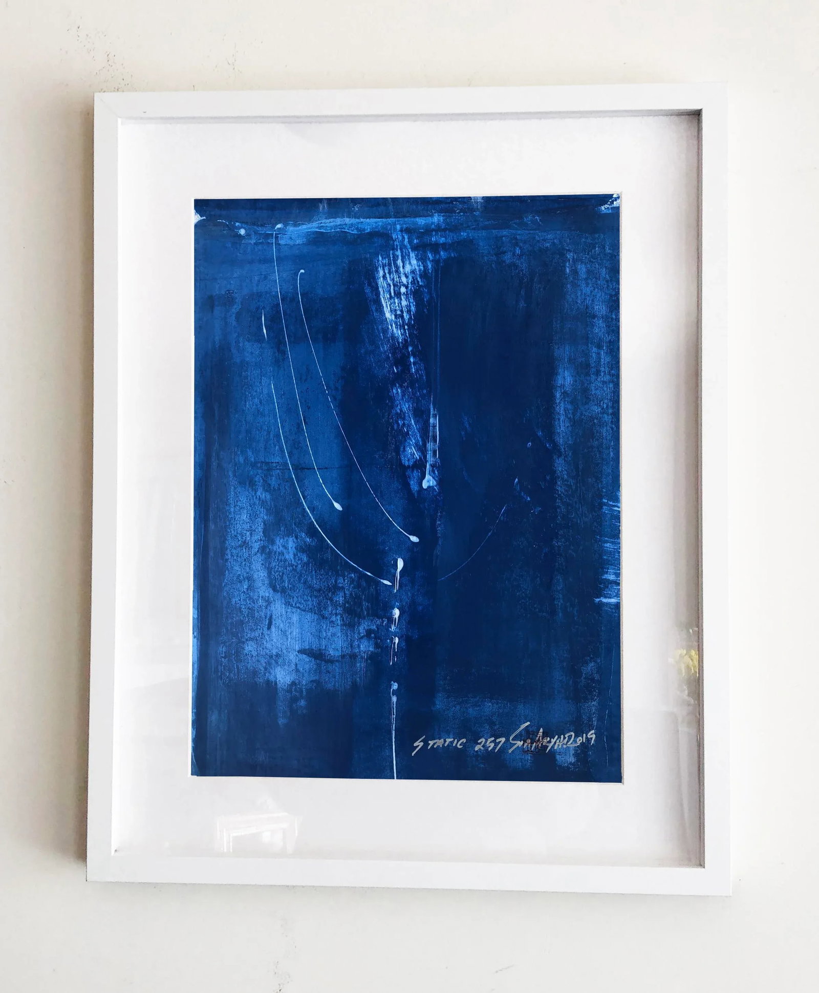 Static 275 Cobalt Blue Original Acrylic Painting - 5