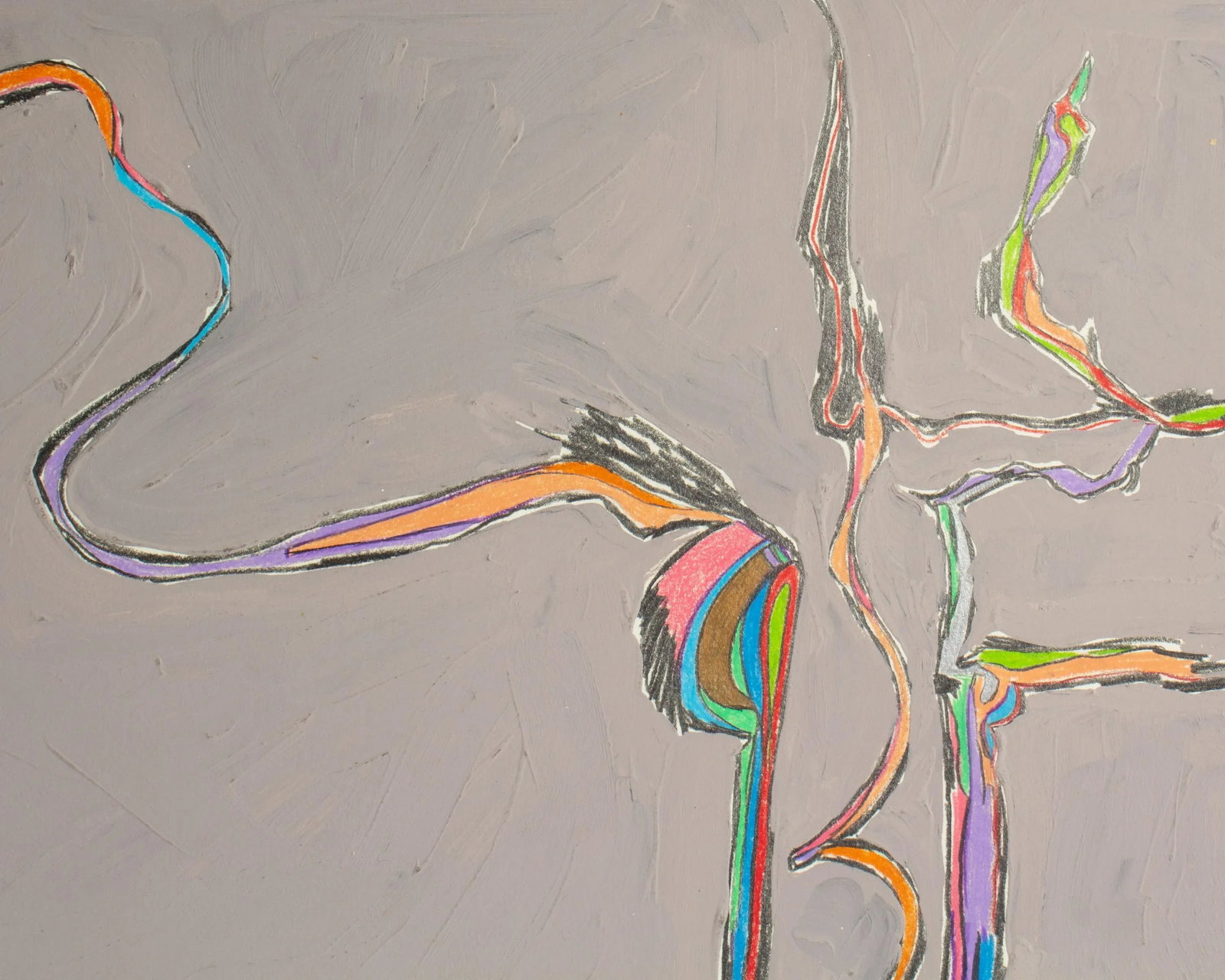 1981 Abstract Mixed Media Painting by Harry Hilson - 5