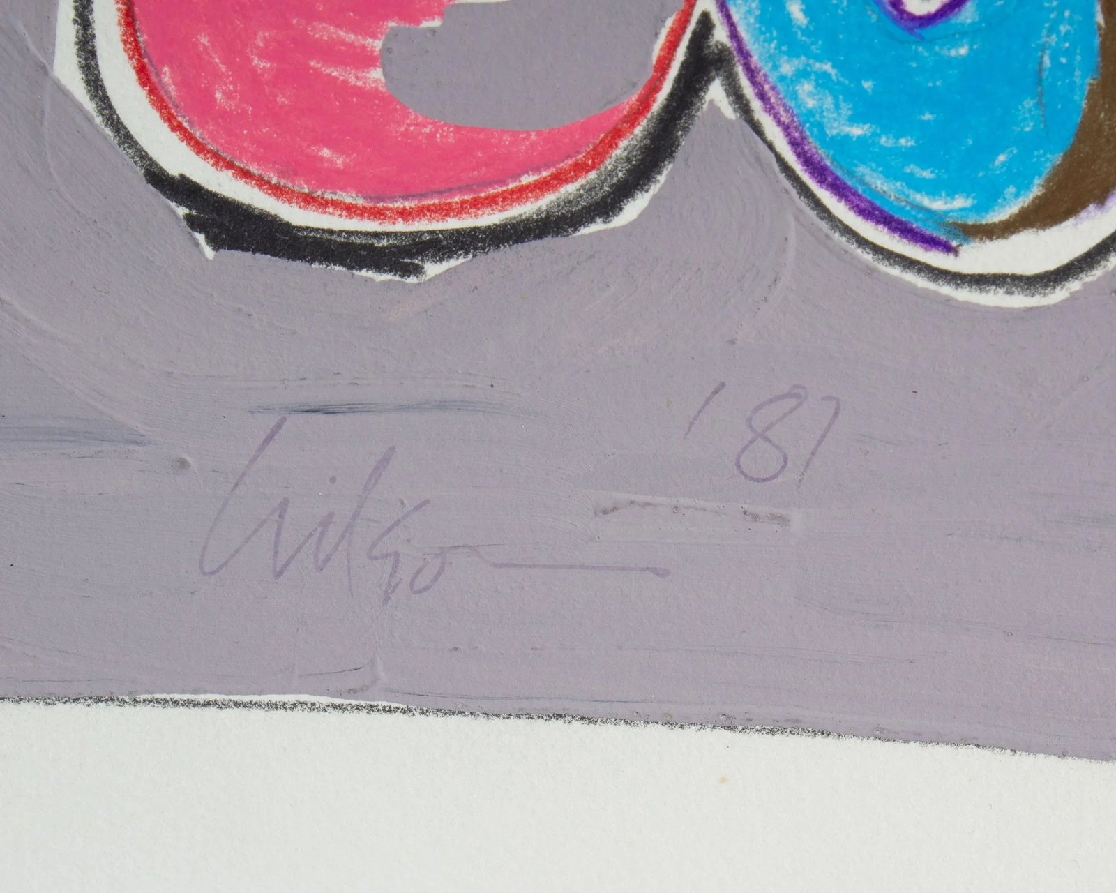 1981 Abstract Mixed Media Painting by Harry Hilson - 6