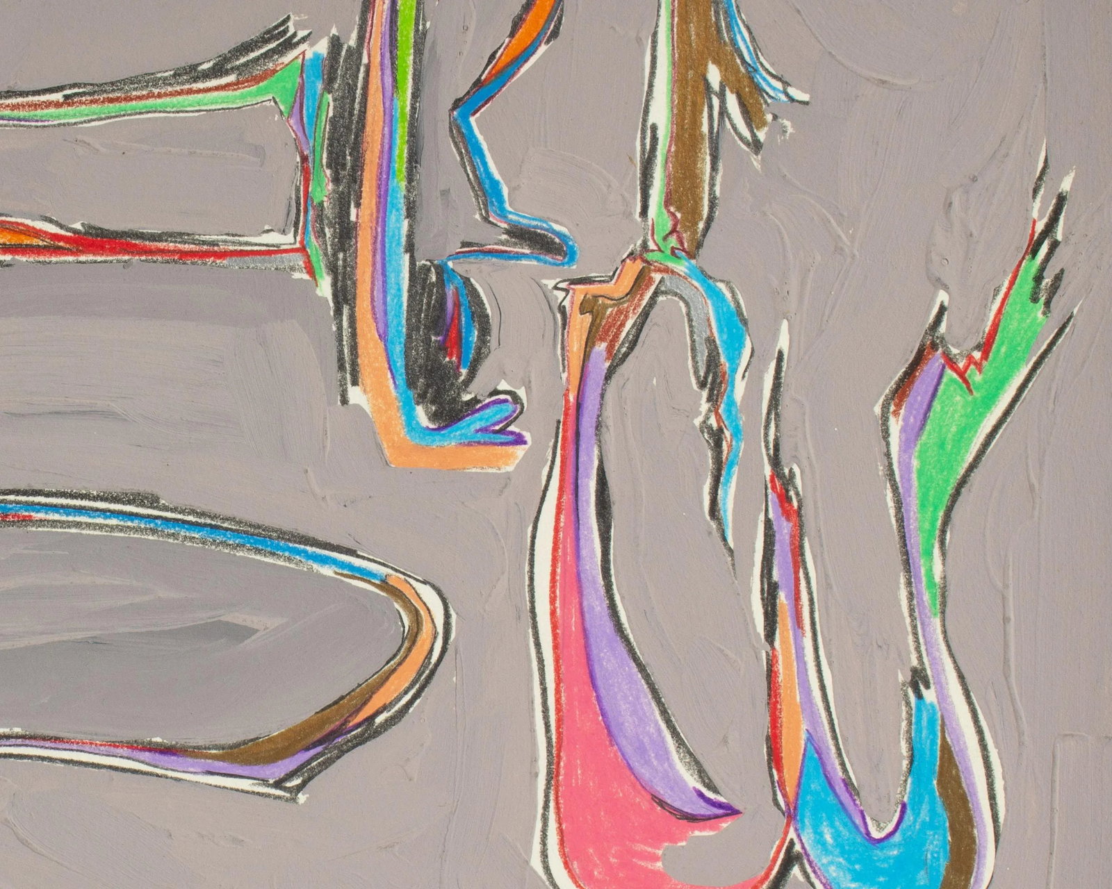 1981 Abstract Mixed Media Painting by Harry Hilson - 7