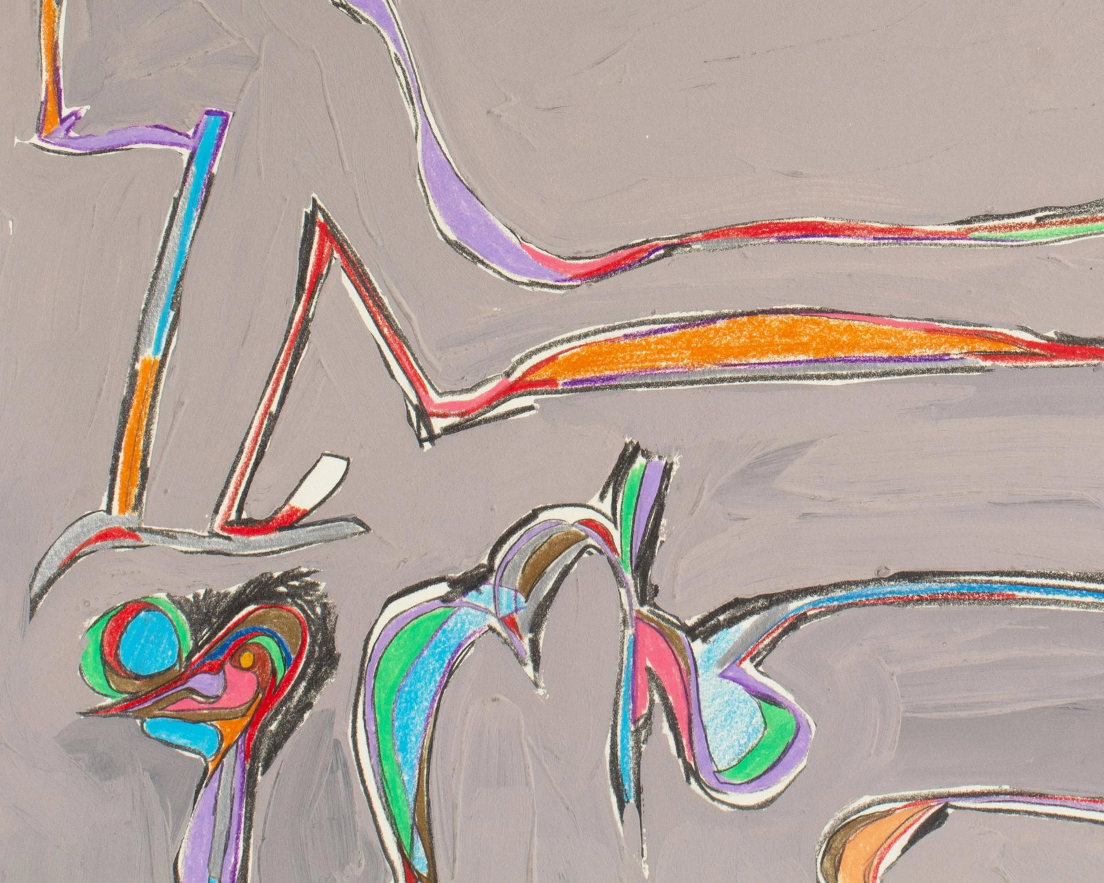 1981 Abstract Mixed Media Painting by Harry Hilson - 8