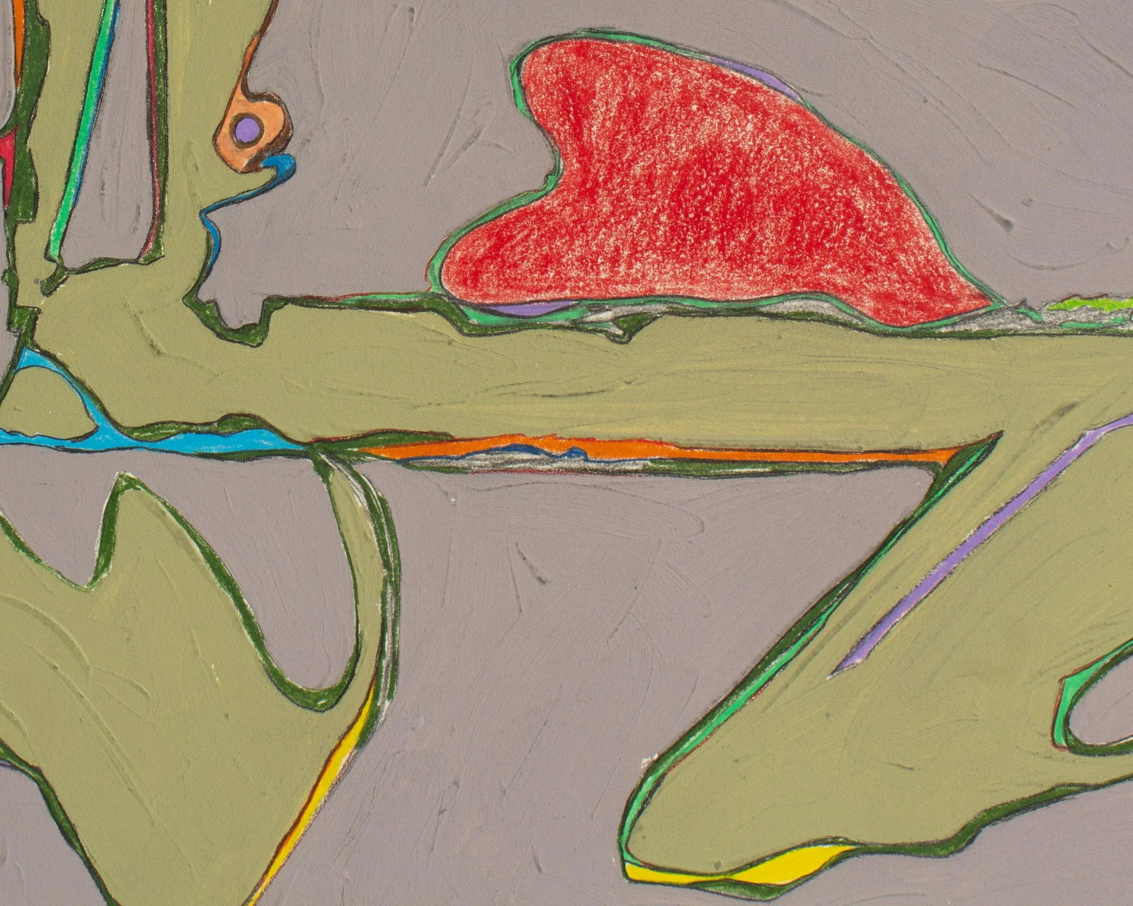 1981 Abstract Mixed Media Painting by Harry Hilson - 4